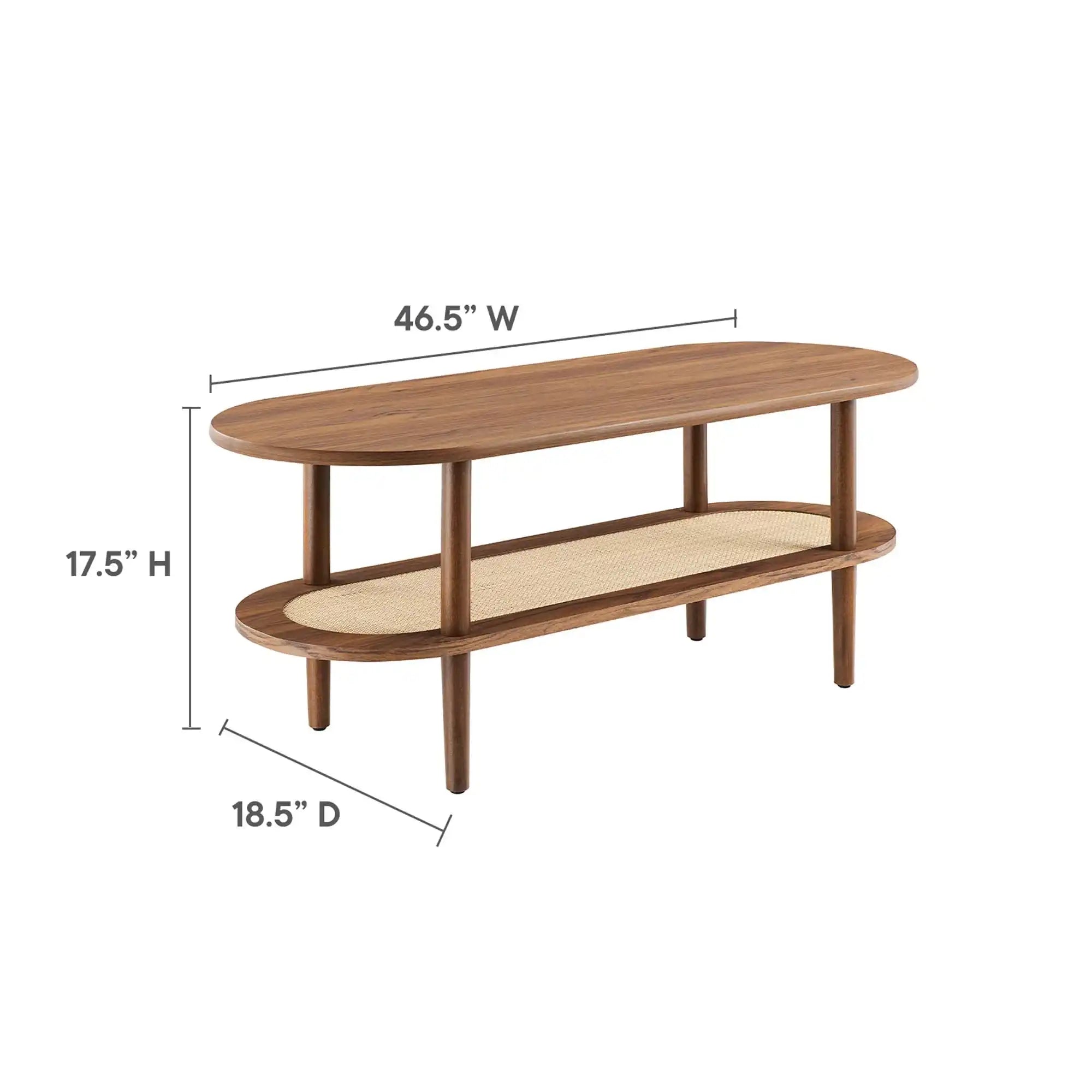 Torus Oval Coffee Table by Modway - Best Buy Furniture