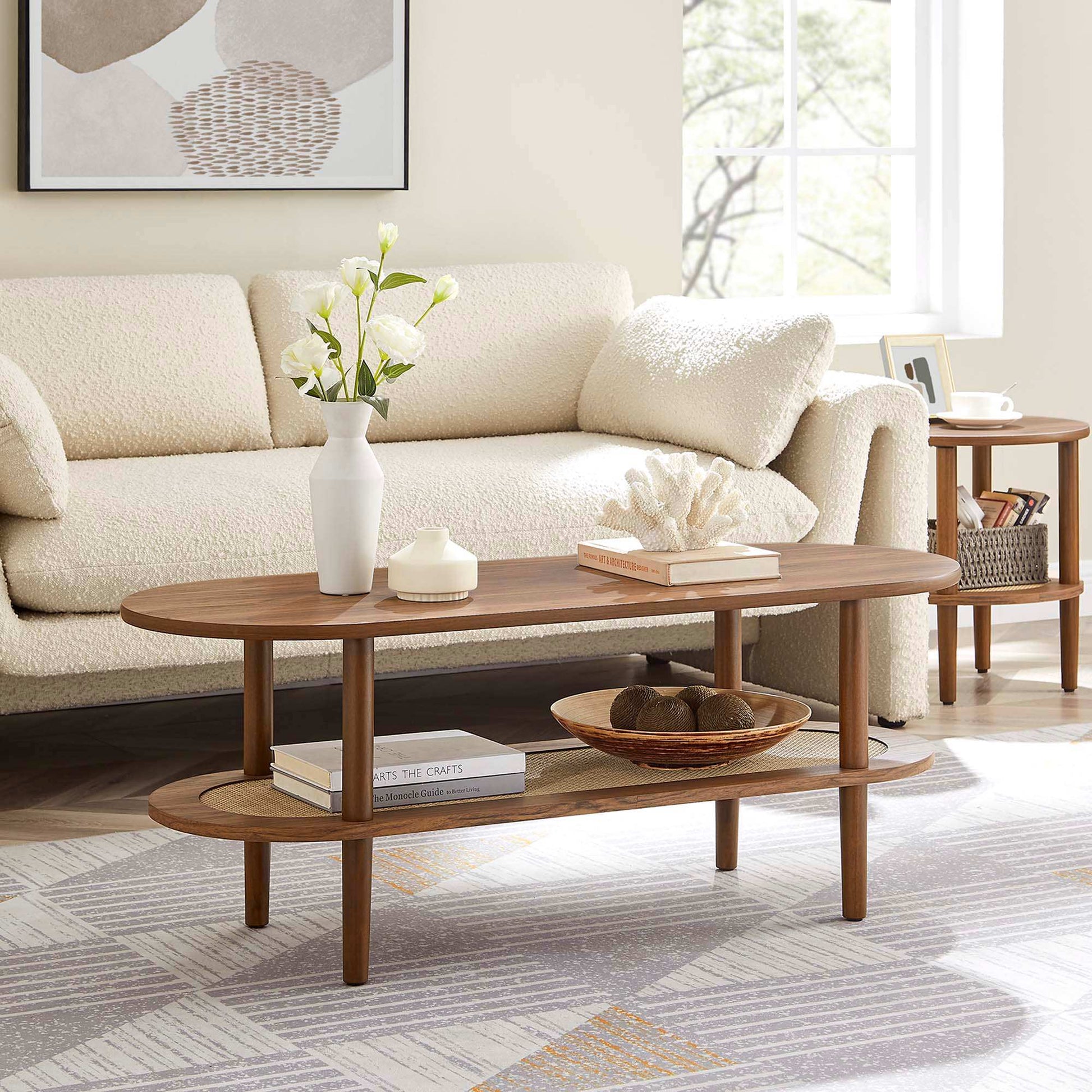 Torus Oval Coffee Table by Modway - Best Buy Furniture