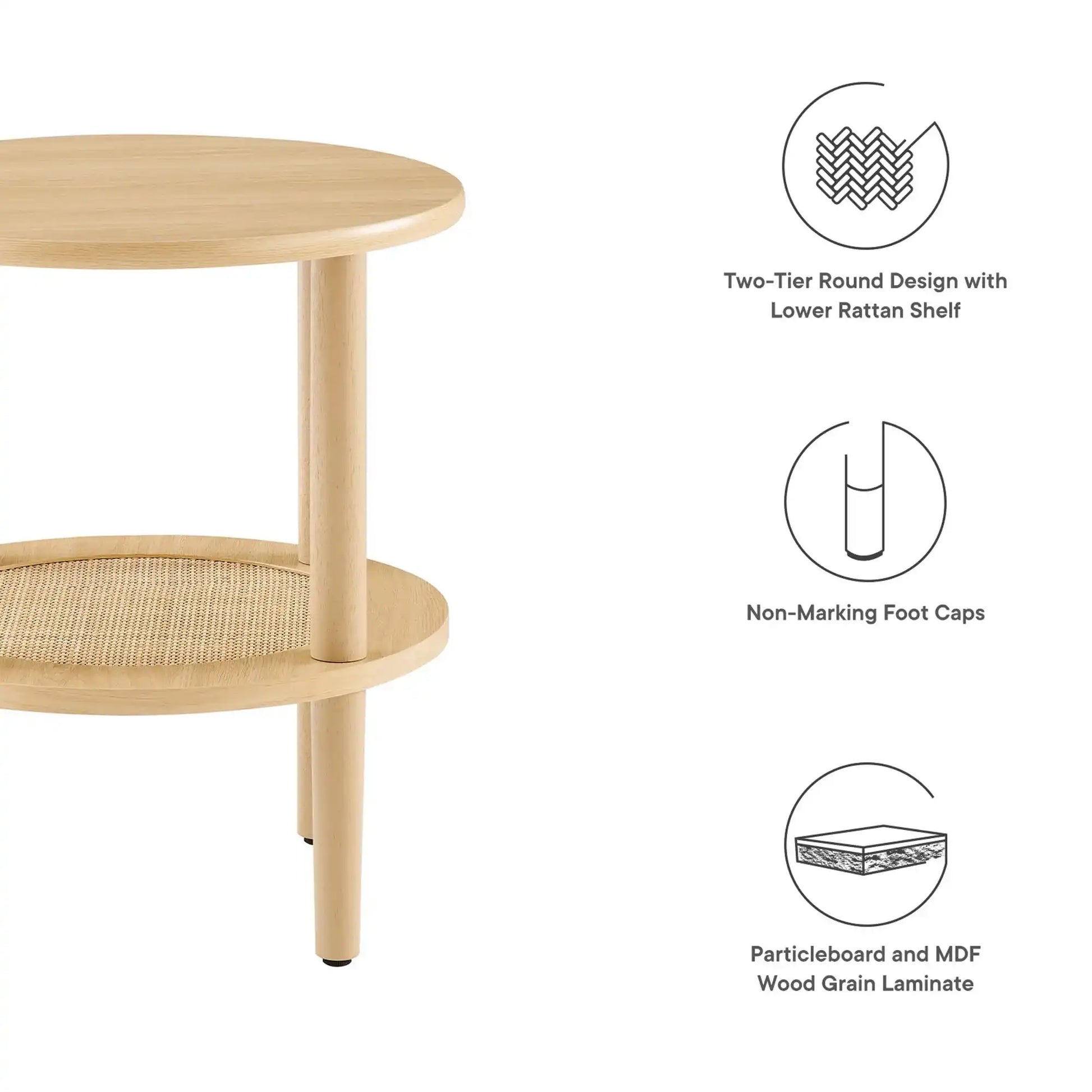 Torus Round Side Table by Modway - Best Buy Furniture