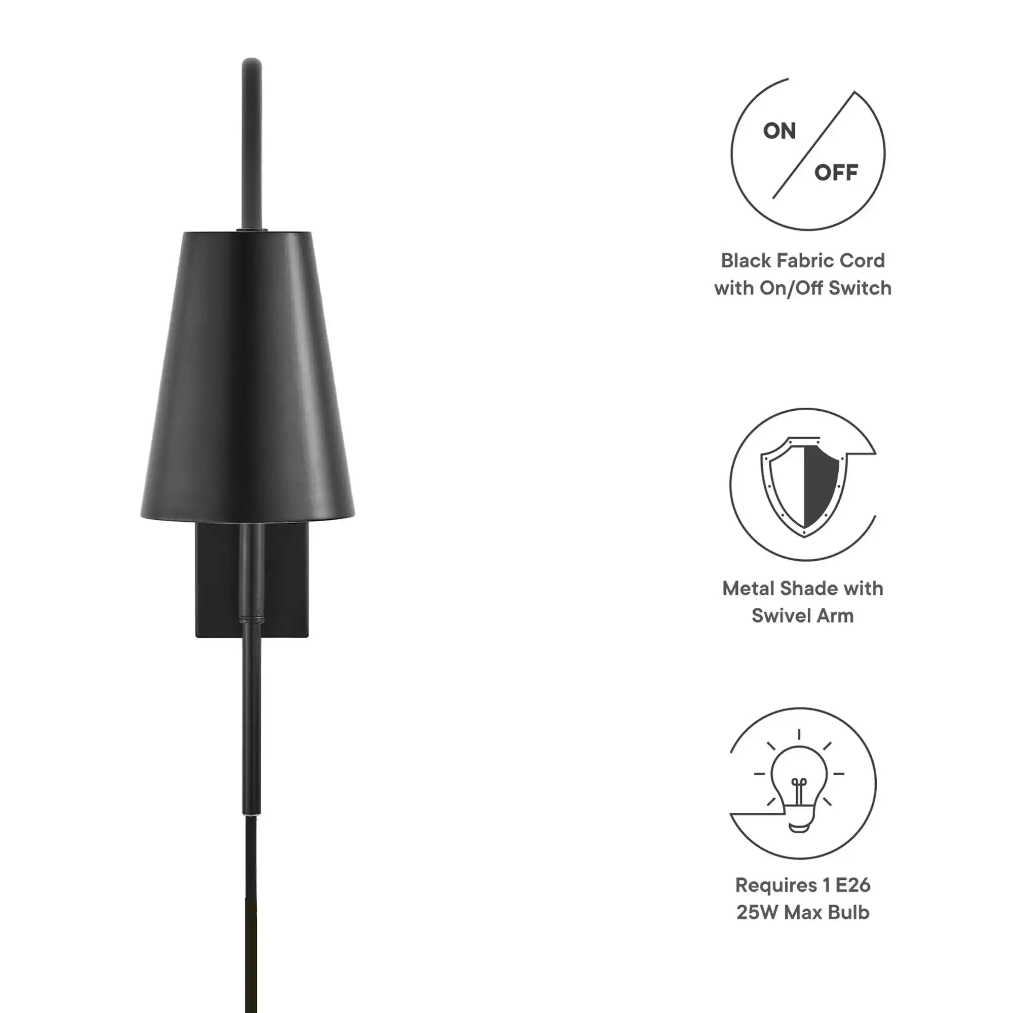 Faye Metal Wall Sconce by Modway - Best Buy Furniture