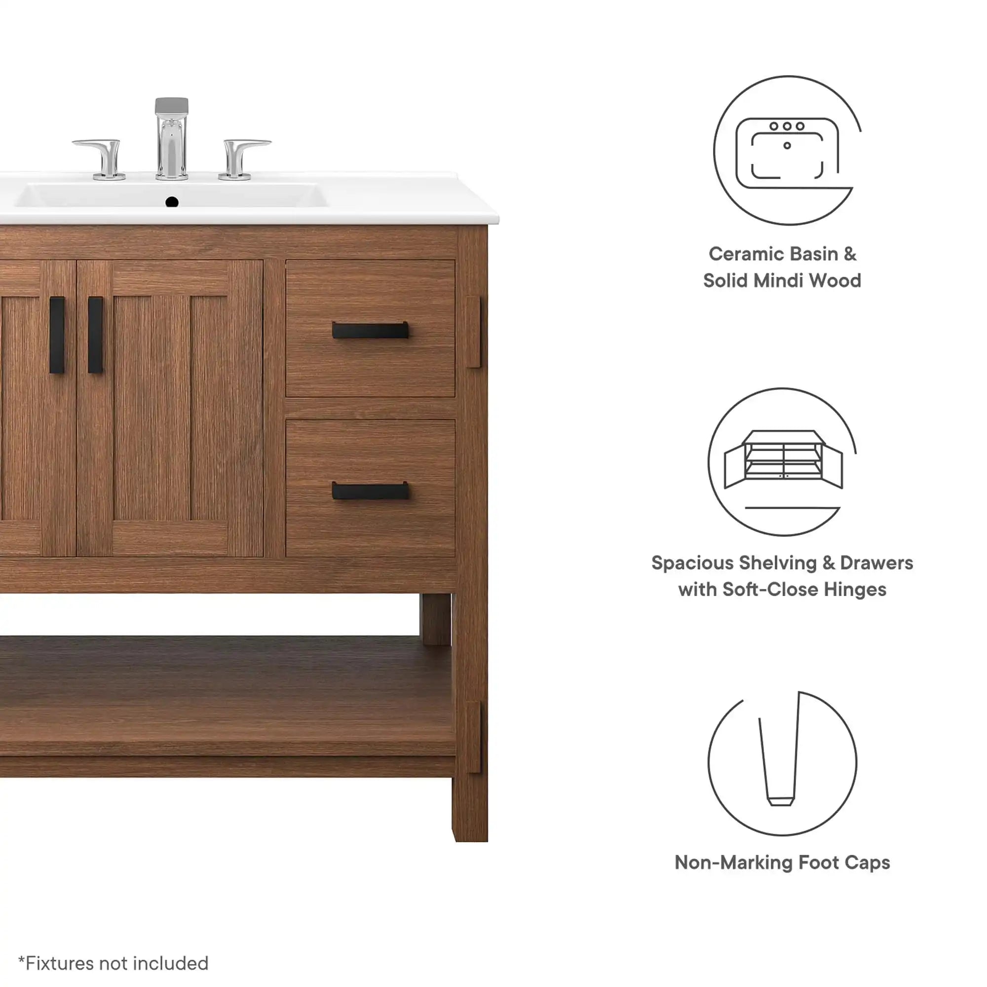 Ashlyn 36� Wood Bathroom Vanity by Modway - Best Buy Furniture