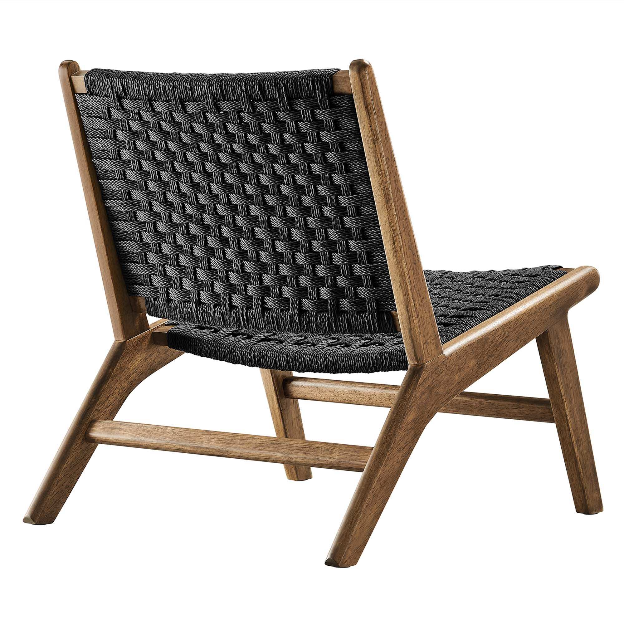 Saoirse Woven Rope Wood Accent Lounge Chair by Modway - Best Buy Furniture