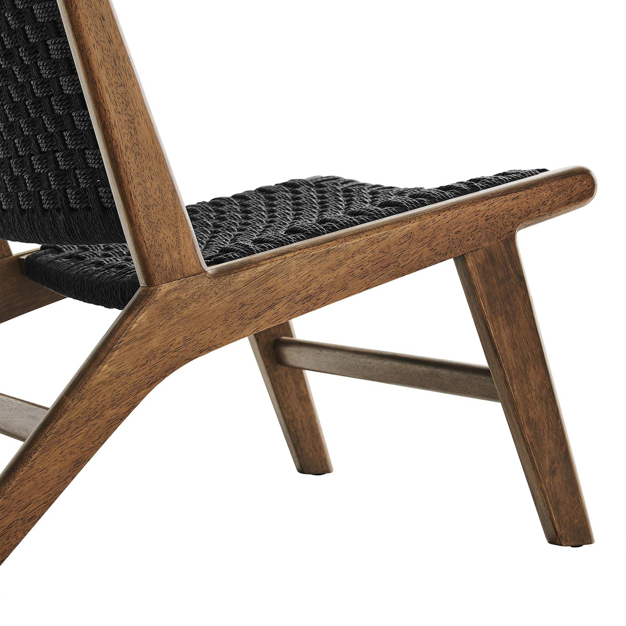 Saoirse Woven Rope Wood Accent Lounge Chair by Modway - Best Buy Furniture