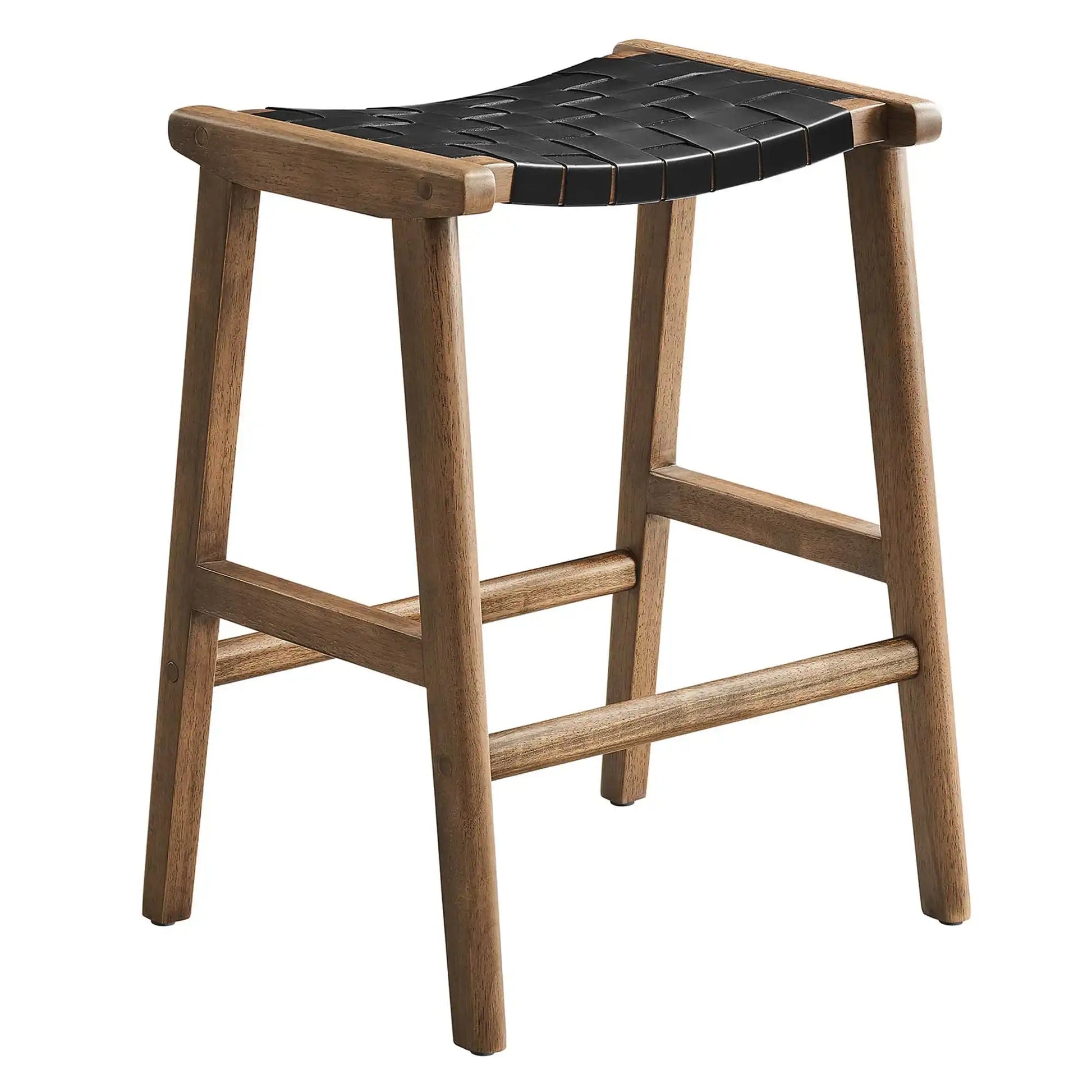 Saoirse Faux Leather Wood Counter Stool Set of 2 by Modway - Best Buy Furniture