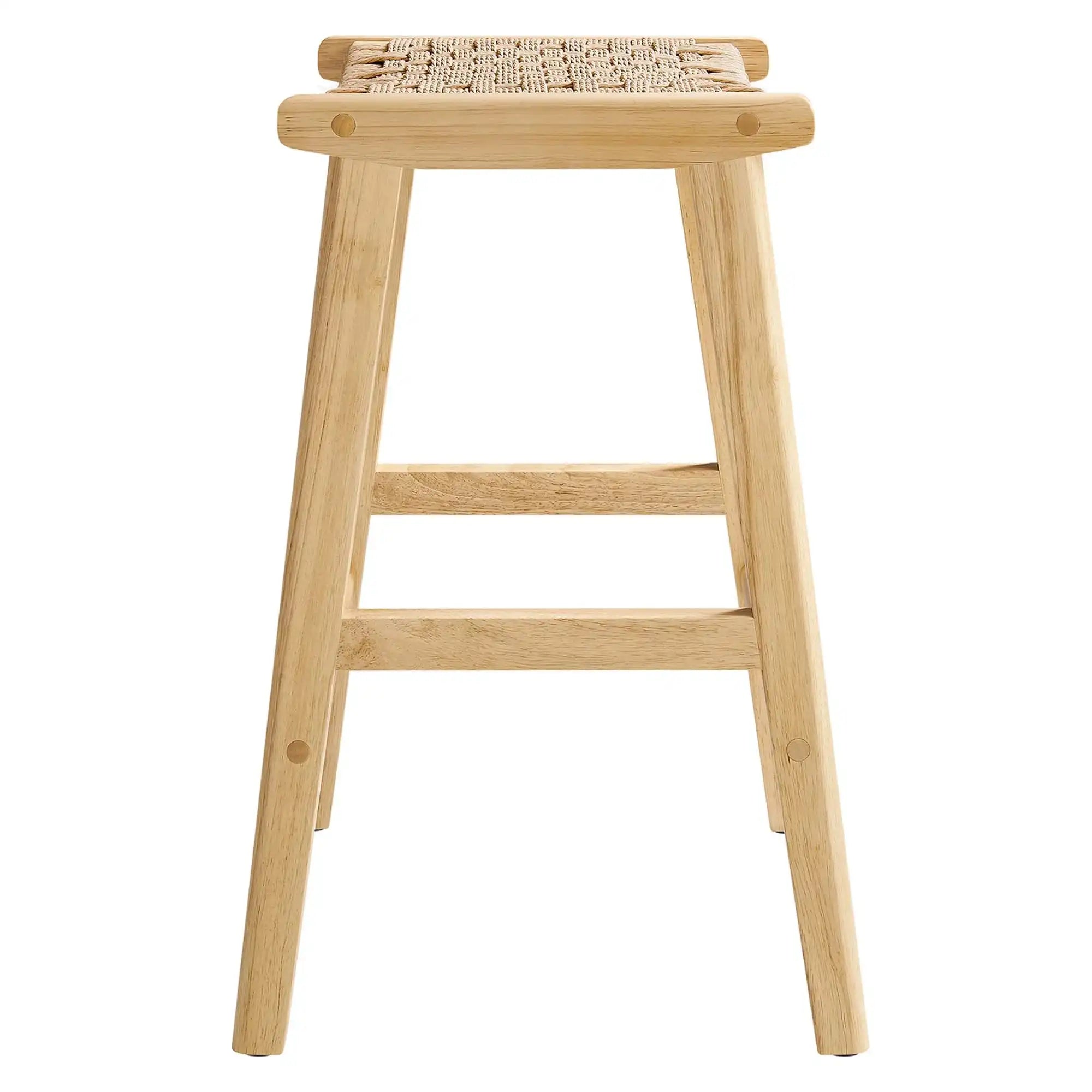 Saoirse Woven Rope Wood Counter Stool Set of 2 by Modway - Best Buy Furniture