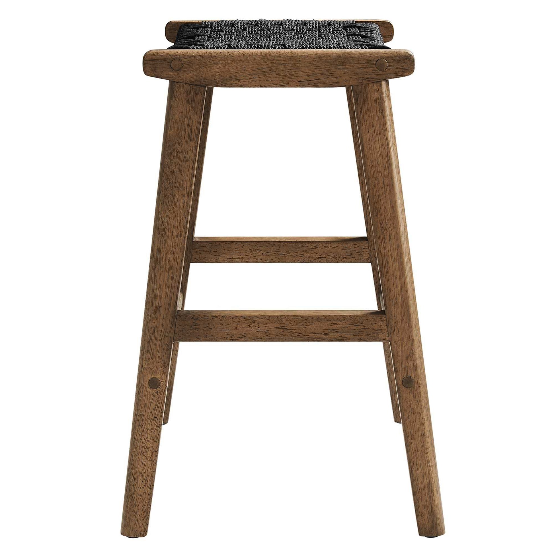 Saoirse Woven Rope Wood Counter Stool Set of 2 by Modway - Best Buy Furniture