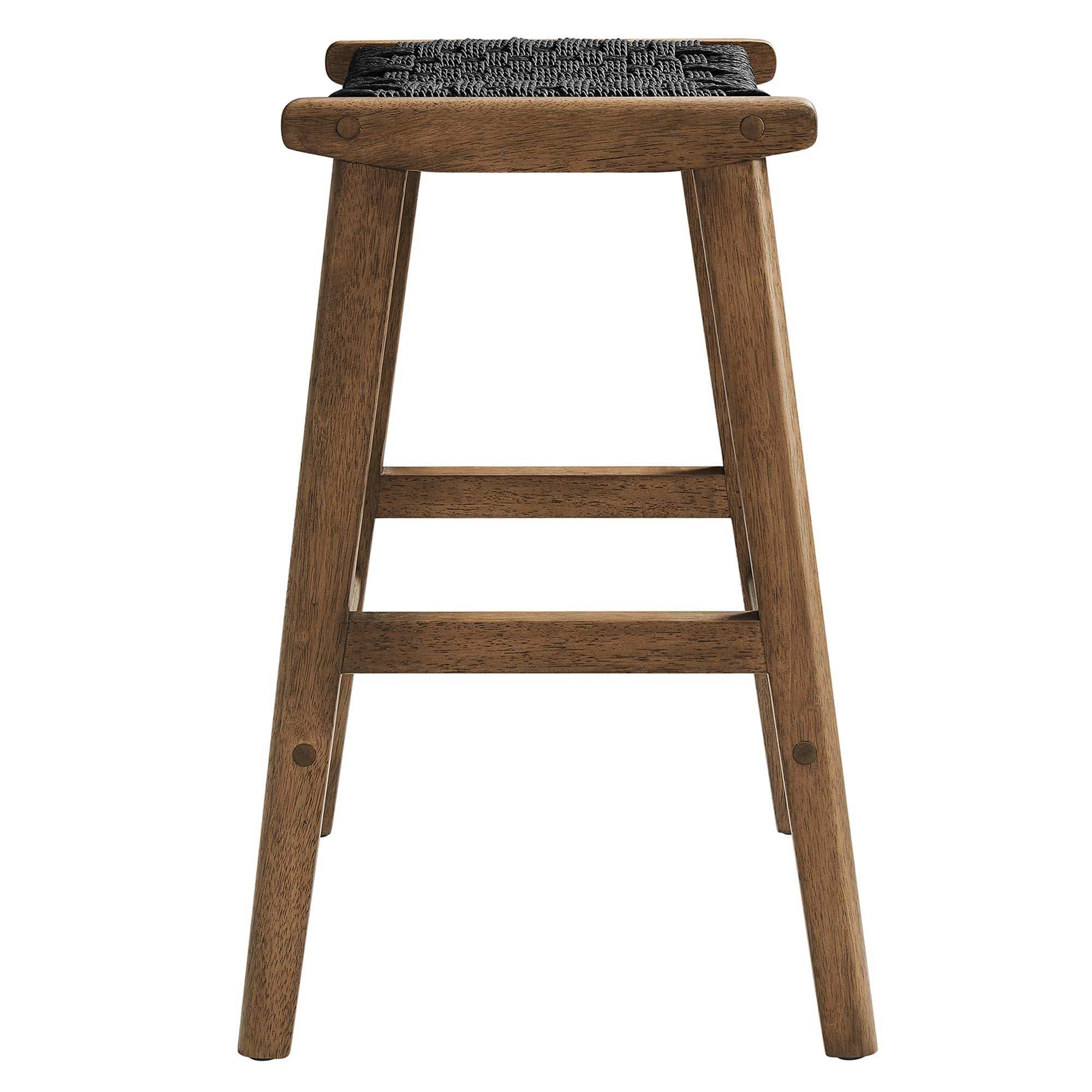 Saoirse Woven Rope Wood Counter Stool Set of 2 by Modway - Best Buy Furniture