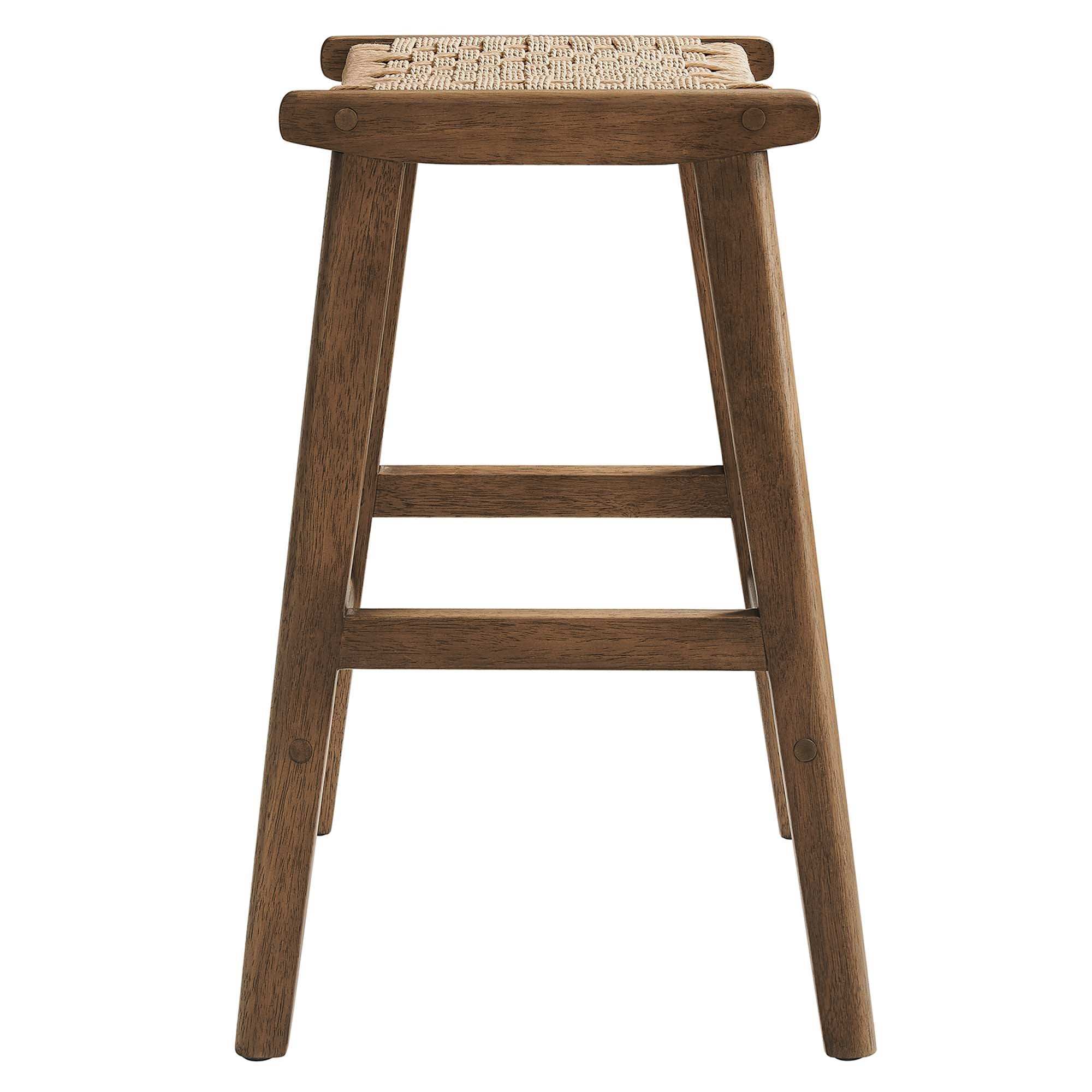 Saoirse Woven Rope Wood Counter Stool Set of 2 by Modway - Best Buy Furniture