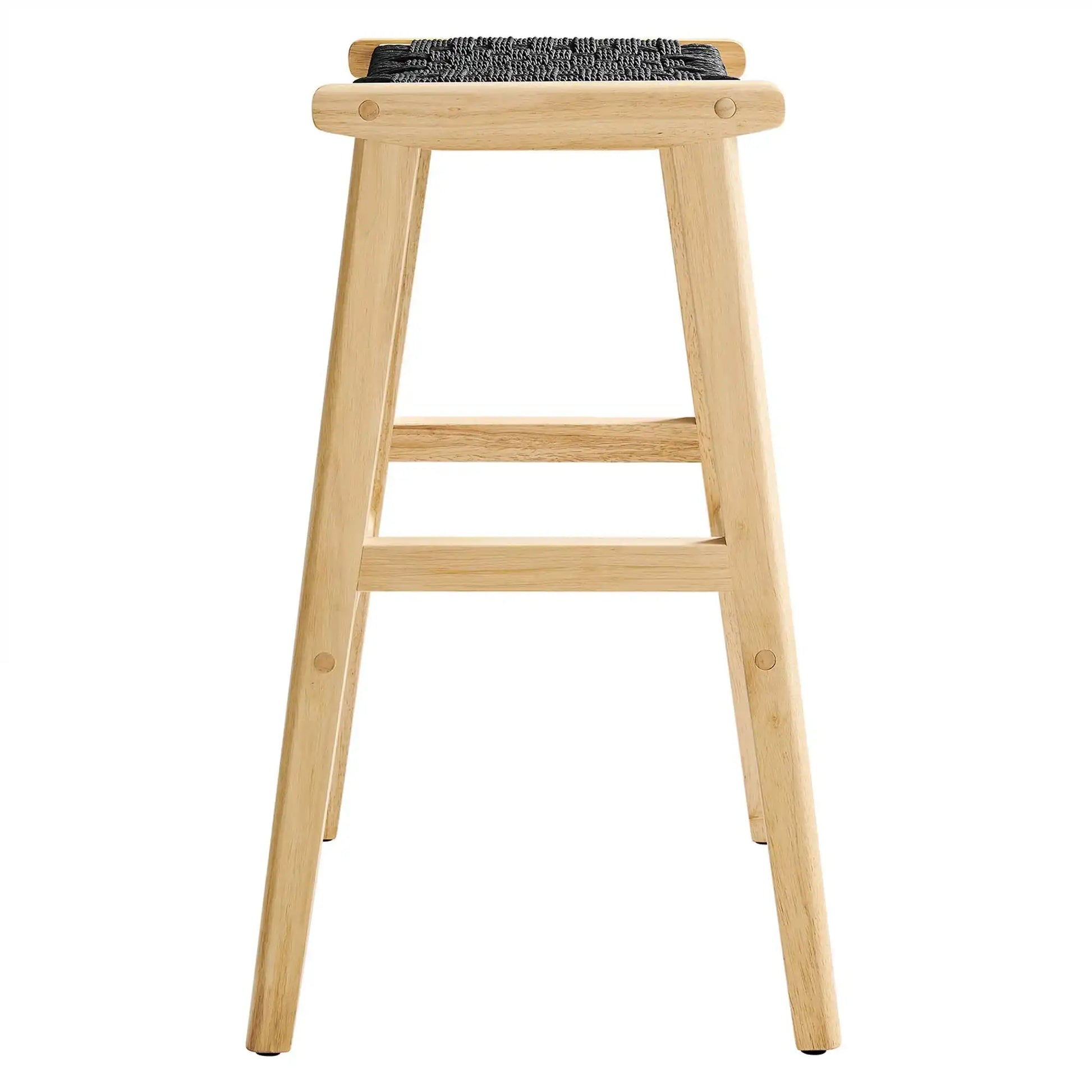 Saoirse Woven Rope Wood Bar Stool Set of 2 by Modway - Best Buy Furniture
