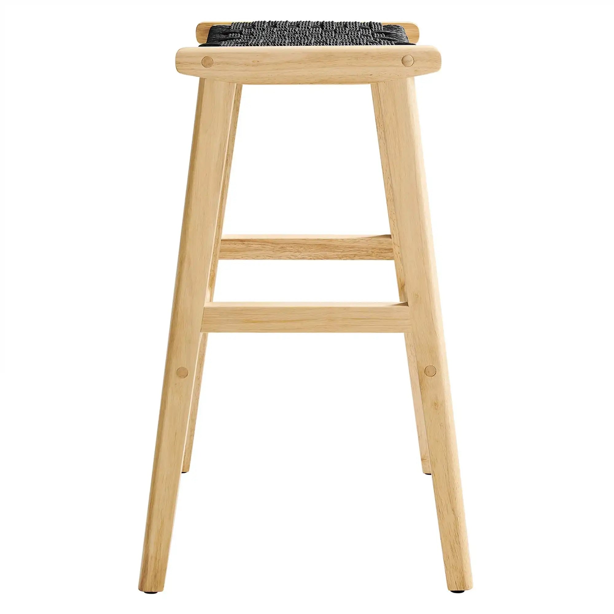 Saoirse Woven Rope Wood Bar Stool Set of 2 by Modway - Best Buy Furniture