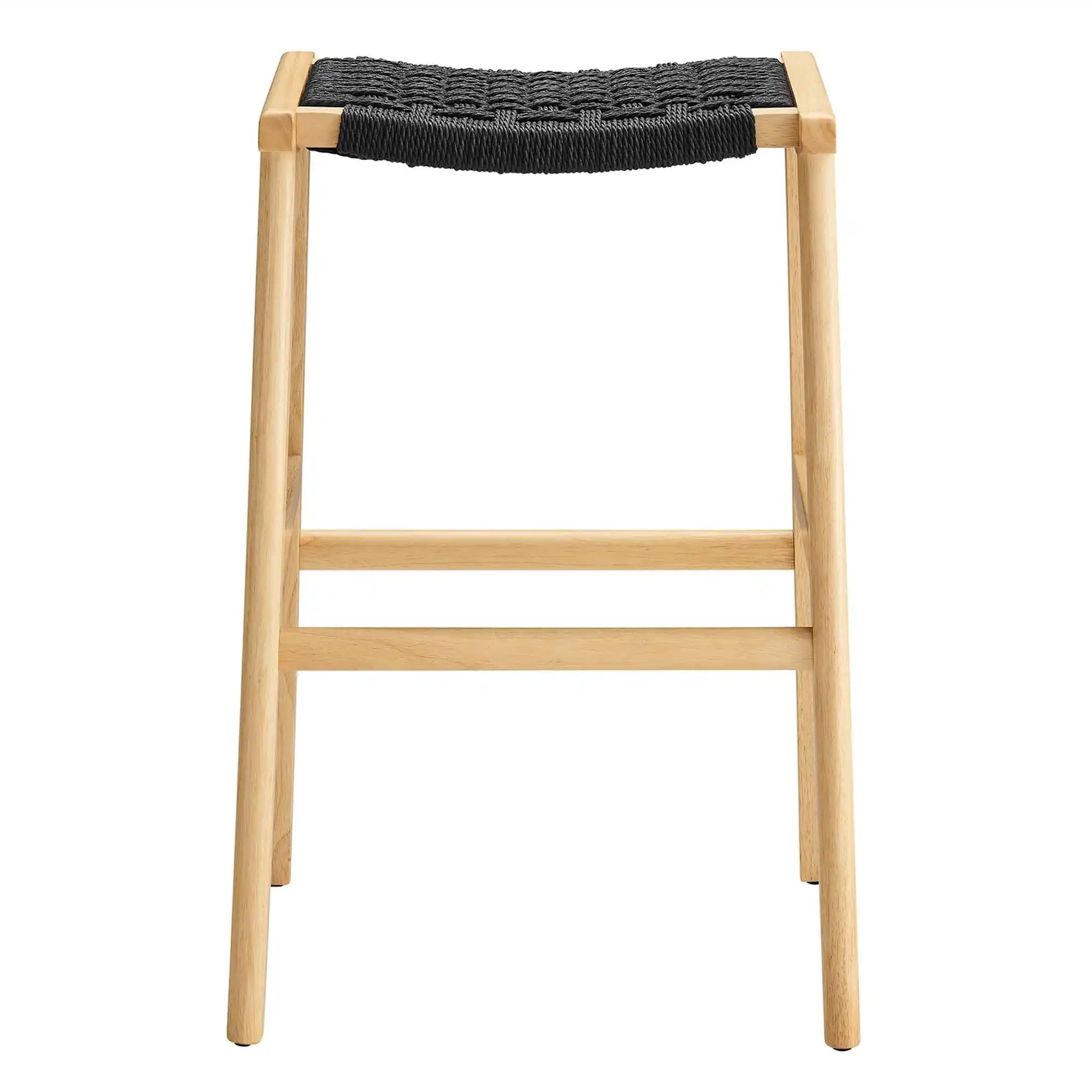 Saoirse Woven Rope Wood Bar Stool Set of 2 by Modway - Best Buy Furniture