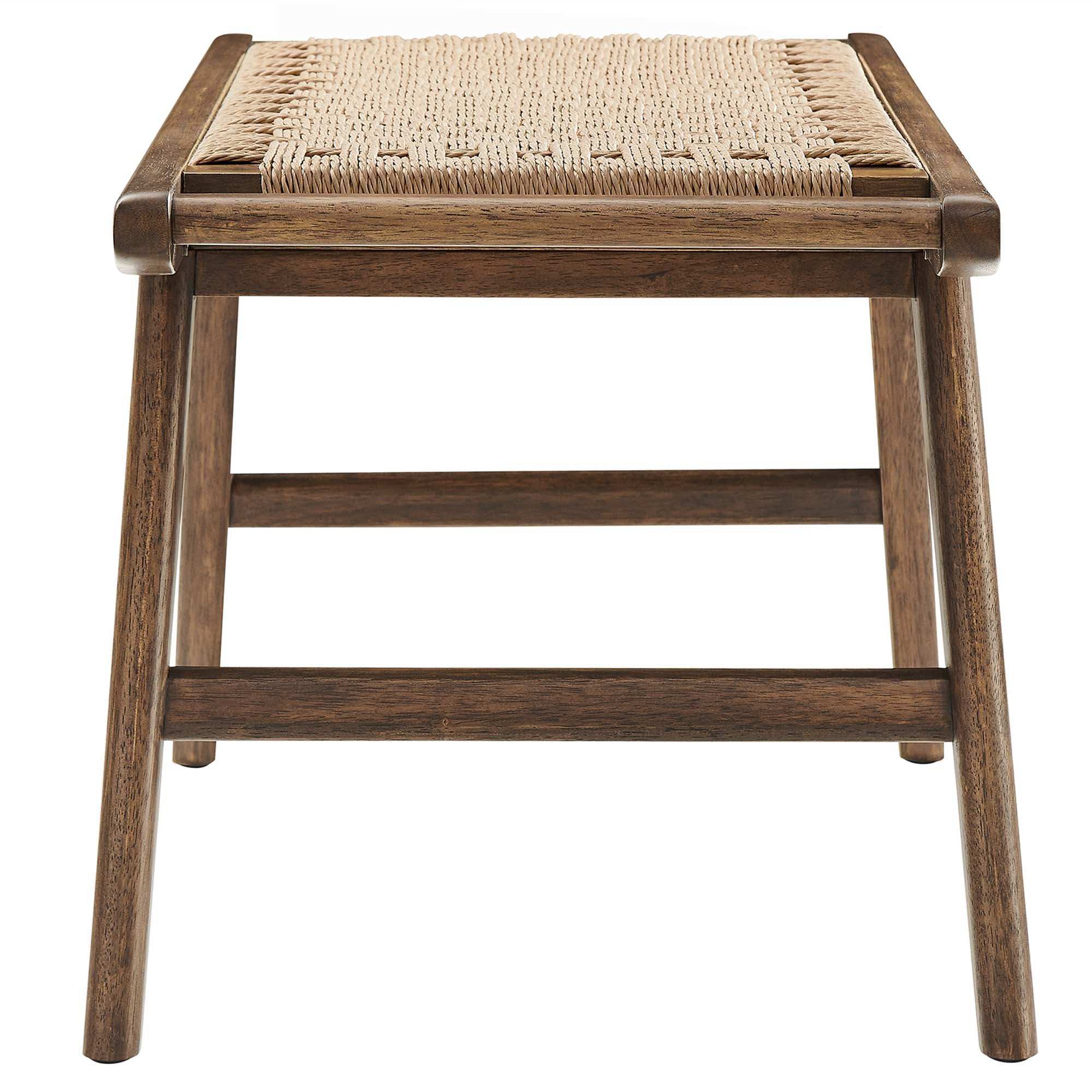 Saoirse 47" Wove Rope Wood Bench by Modway - Best Buy Furniture