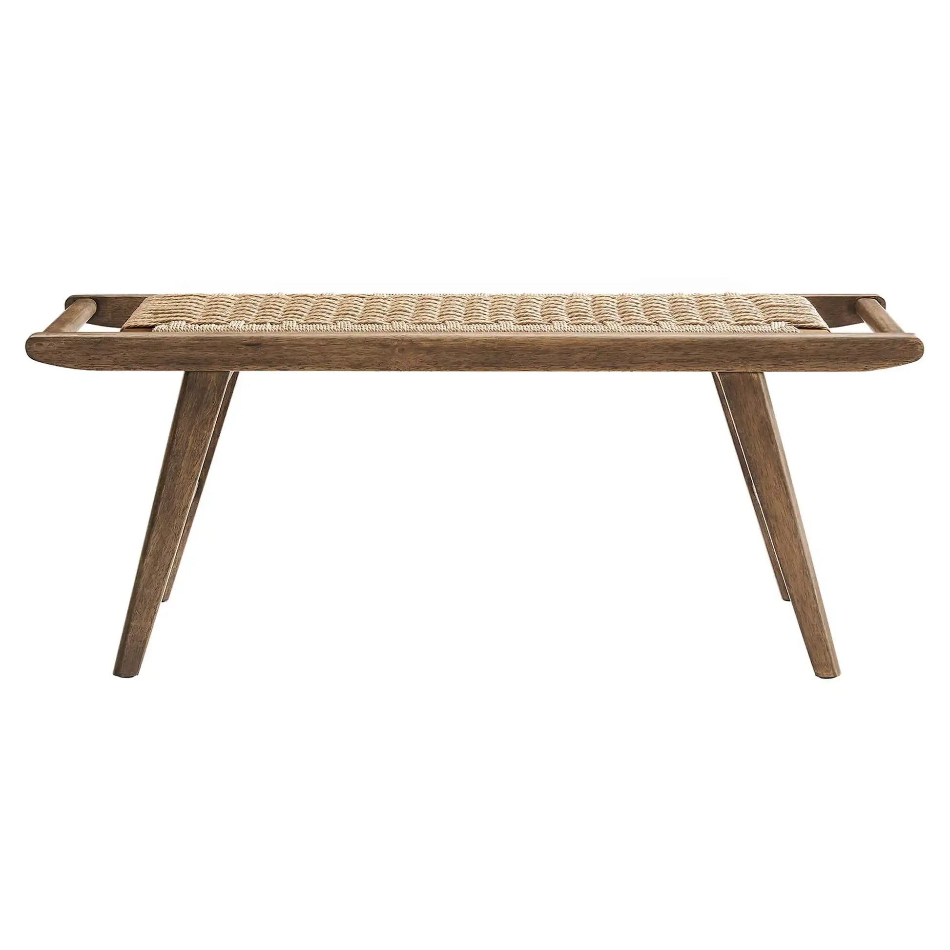 Saoirse 47" Wove Rope Wood Bench by Modway - Best Buy Furniture