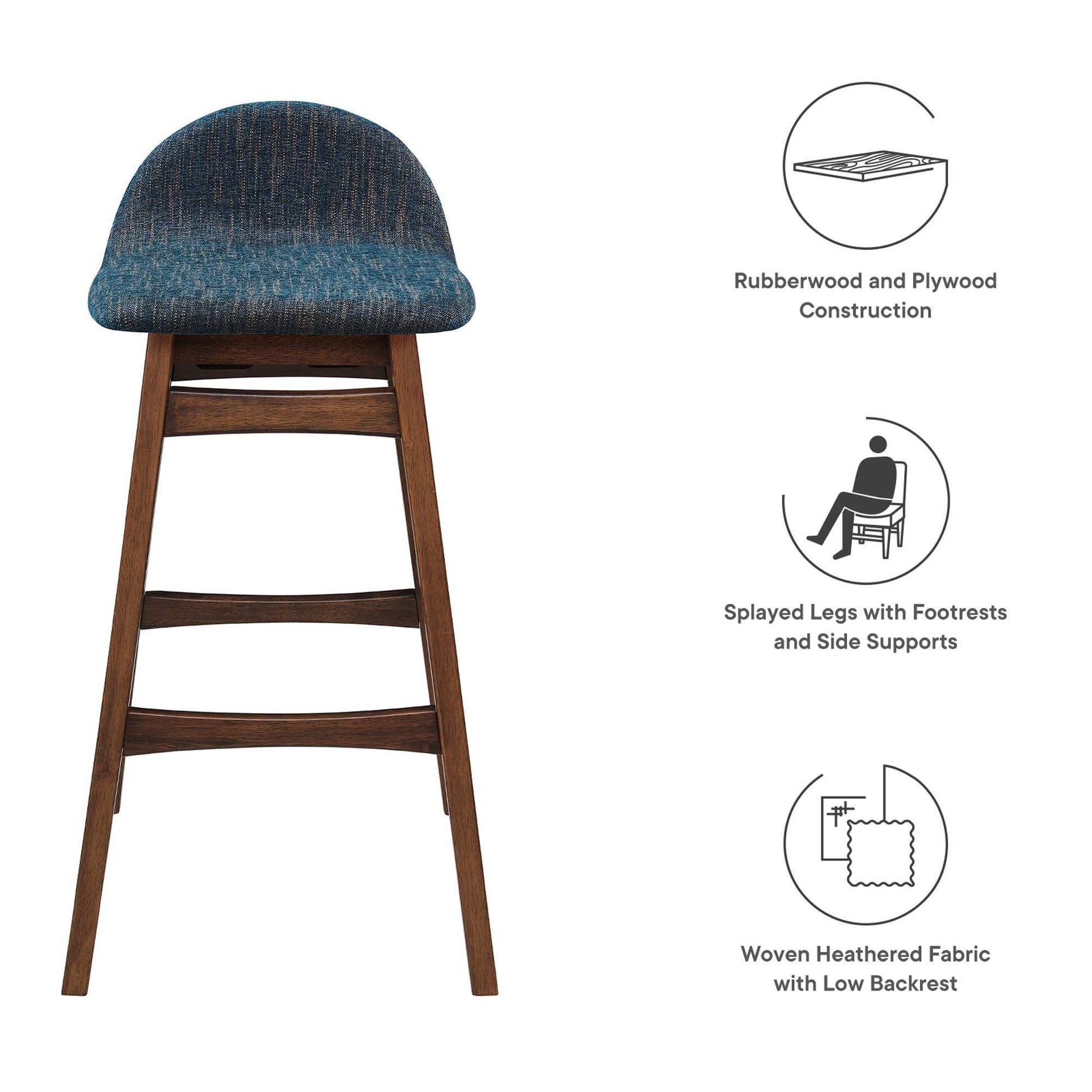 Juno Wood Bar Stool Set of 2 by Modway - Best Buy Furniture