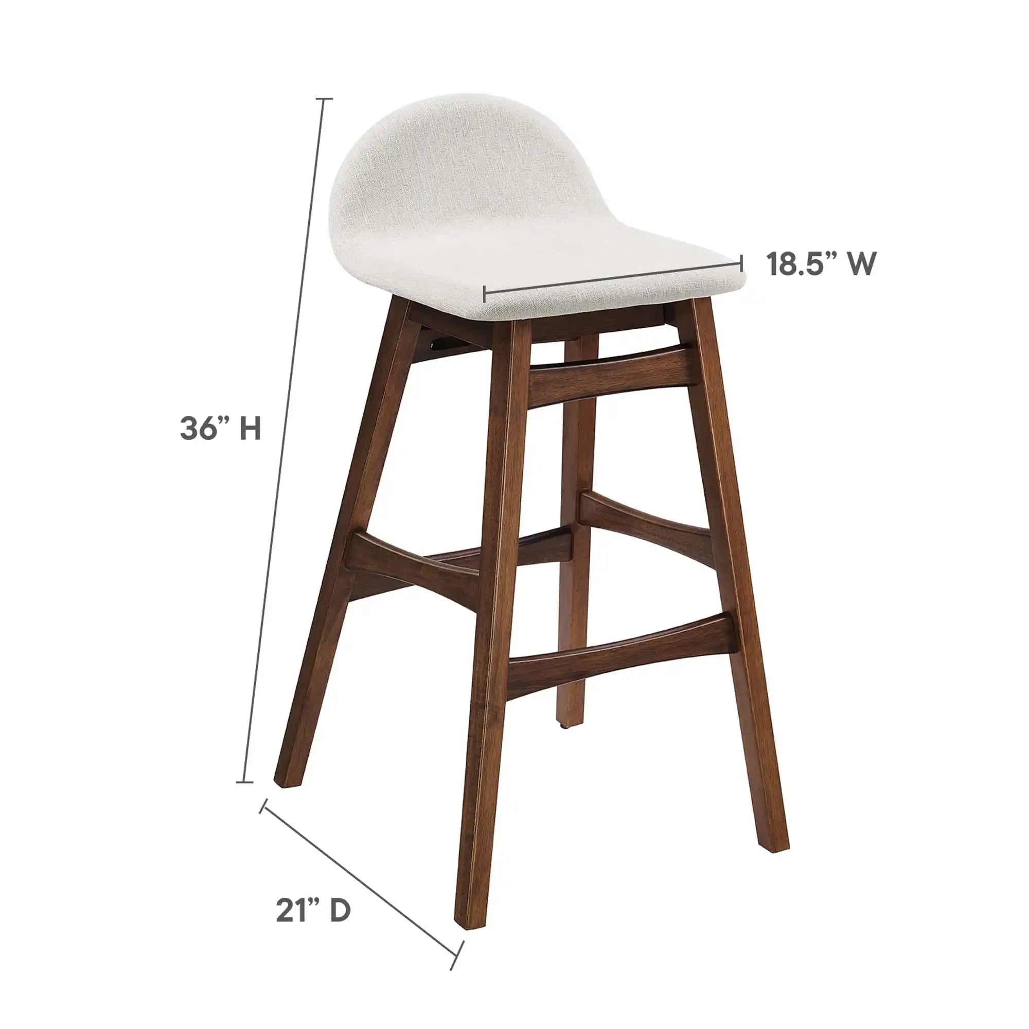 Juno Wood Bar Stool Set of 2 by Modway - Best Buy Furniture
