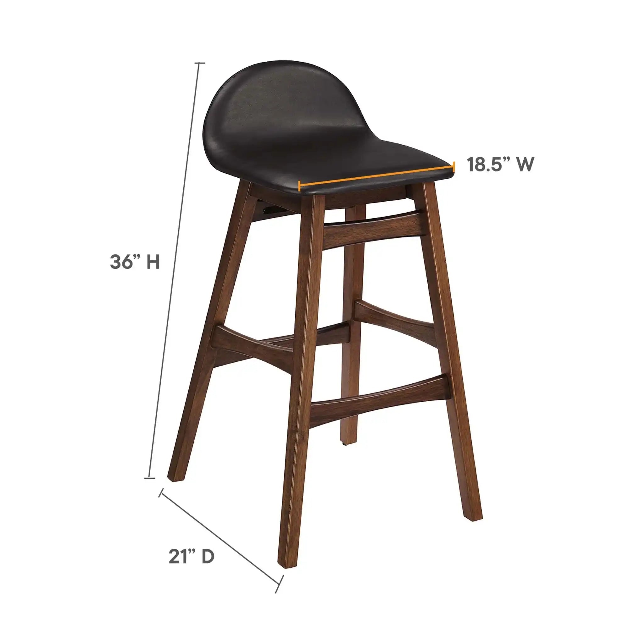 Juno Wood Bar Stool Set of 2 by Modway - Best Buy Furniture