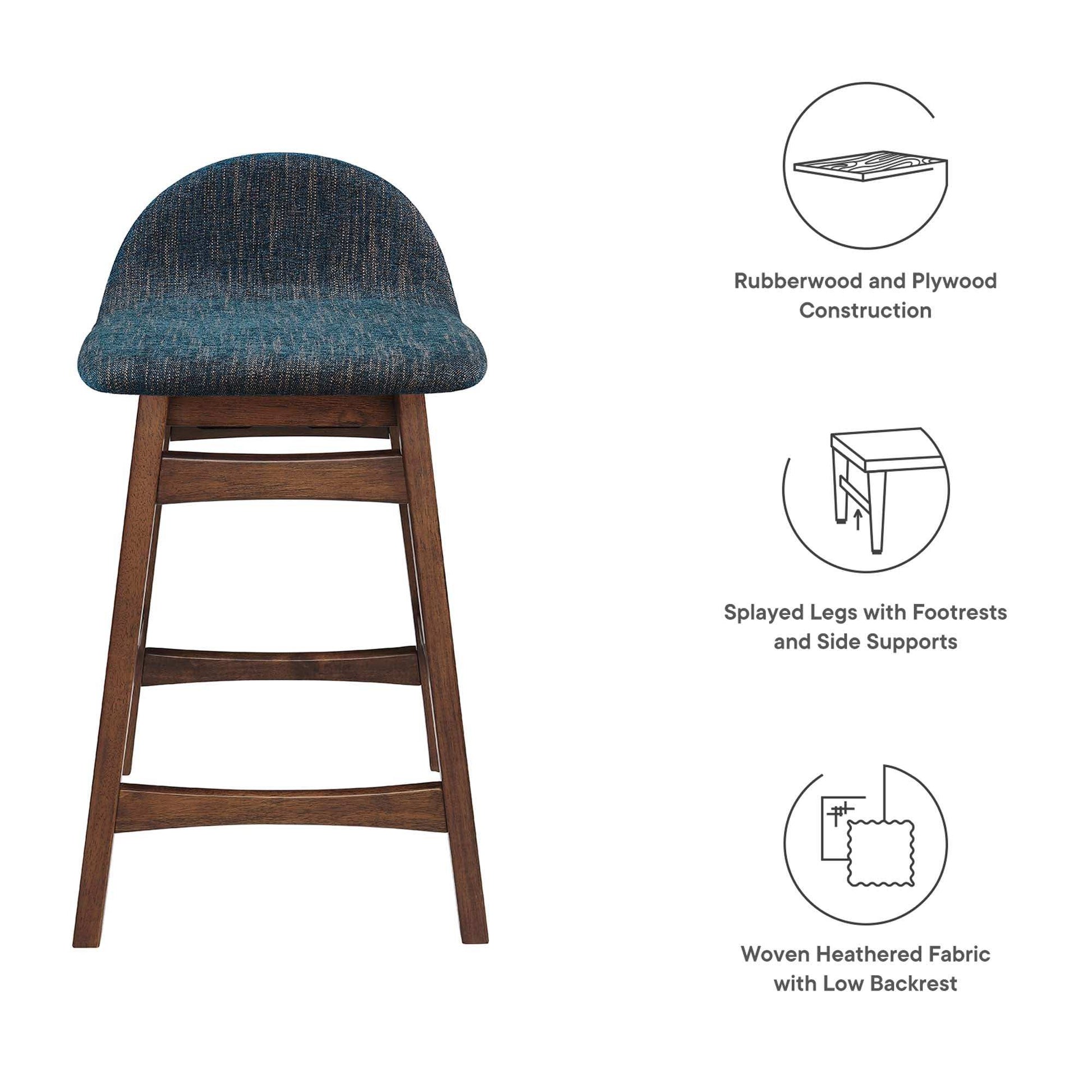 Juno Wood Counter Stool Set of 2 by Modway - Best Buy Furniture