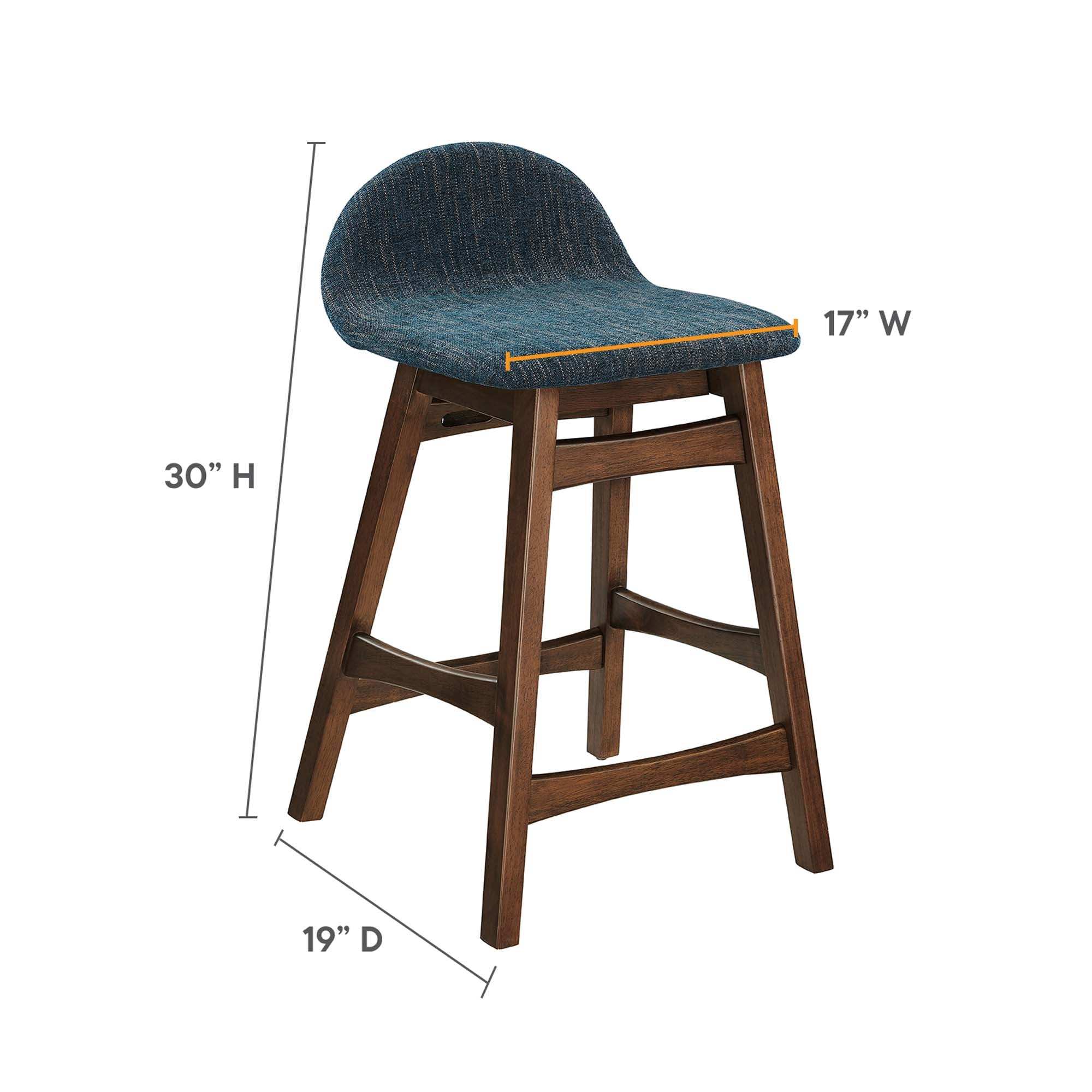 Juno Wood Counter Stool Set of 2 by Modway - Best Buy Furniture