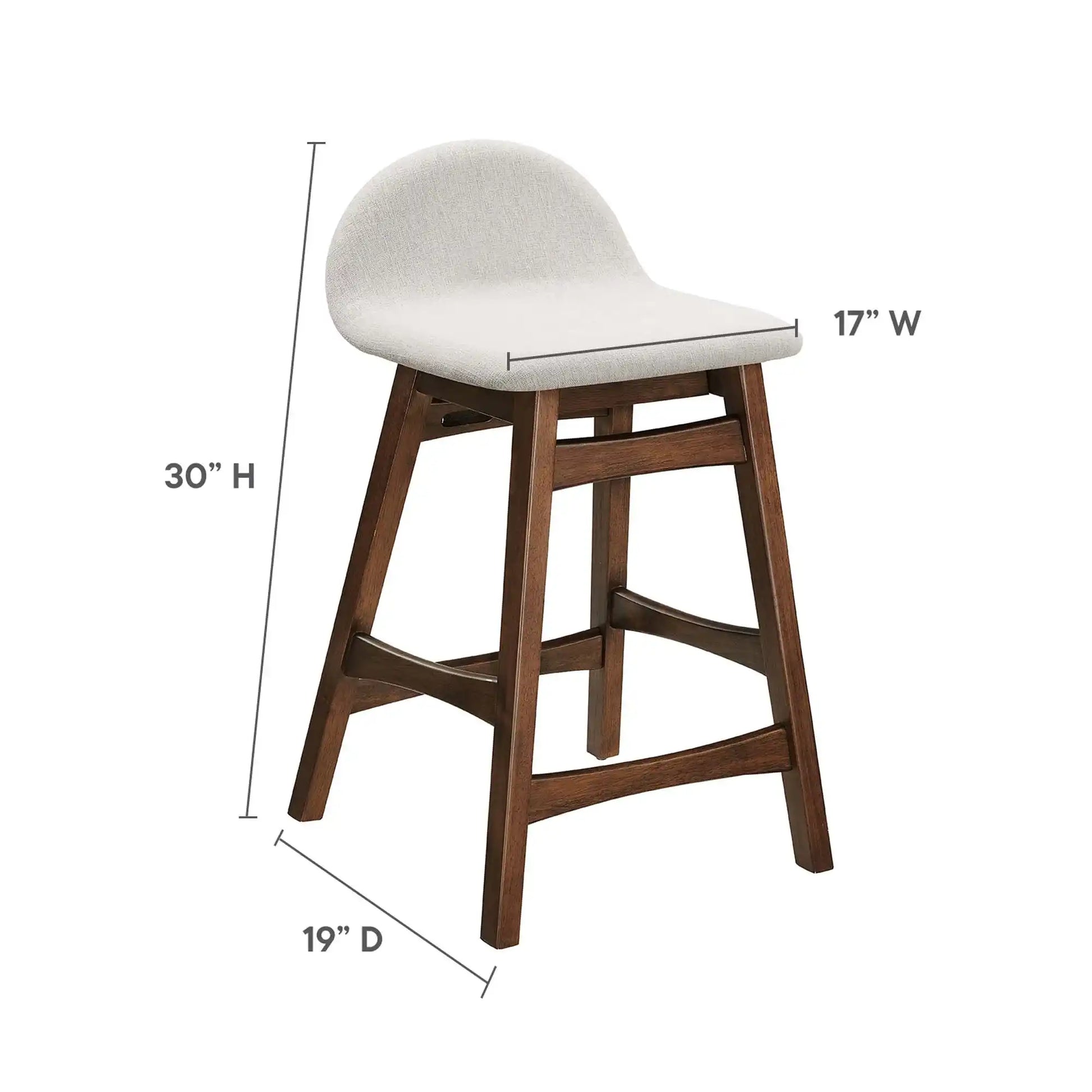 Juno Wood Counter Stool Set of 2 by Modway - Best Buy Furniture