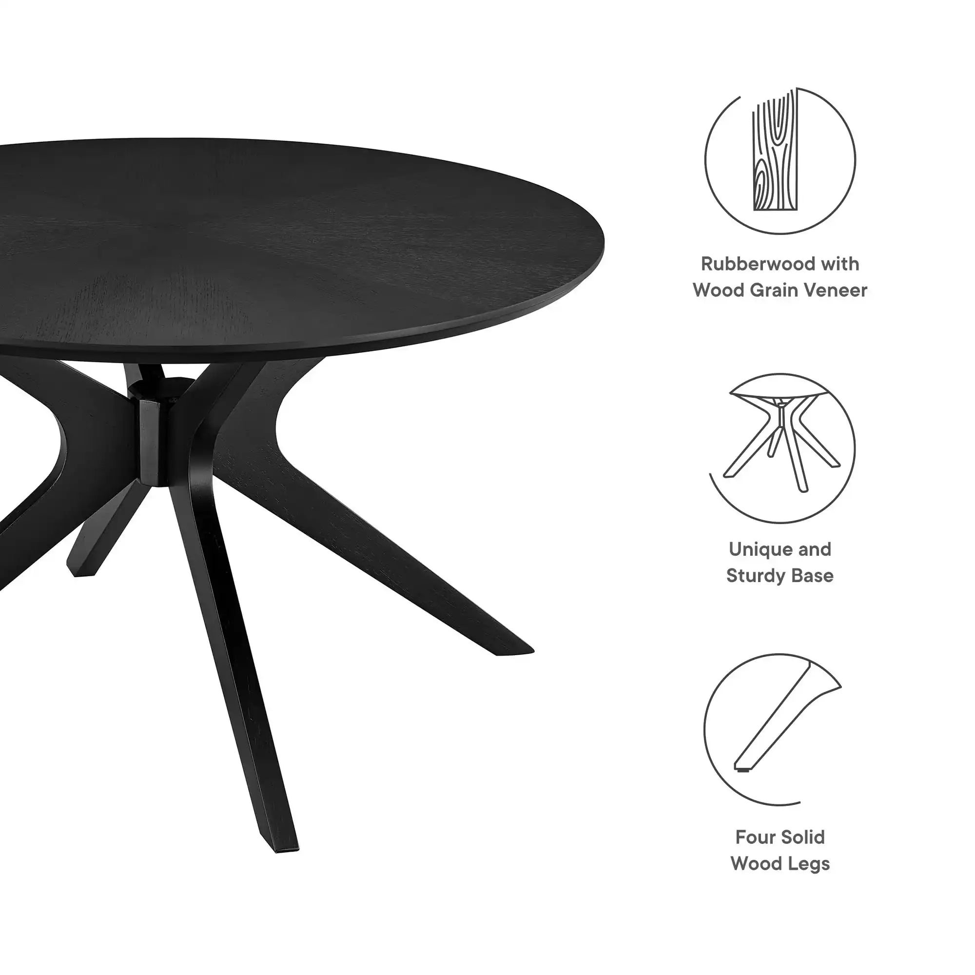 Crossroads Round Wood Coffee Table by Modway - Best Buy Furniture