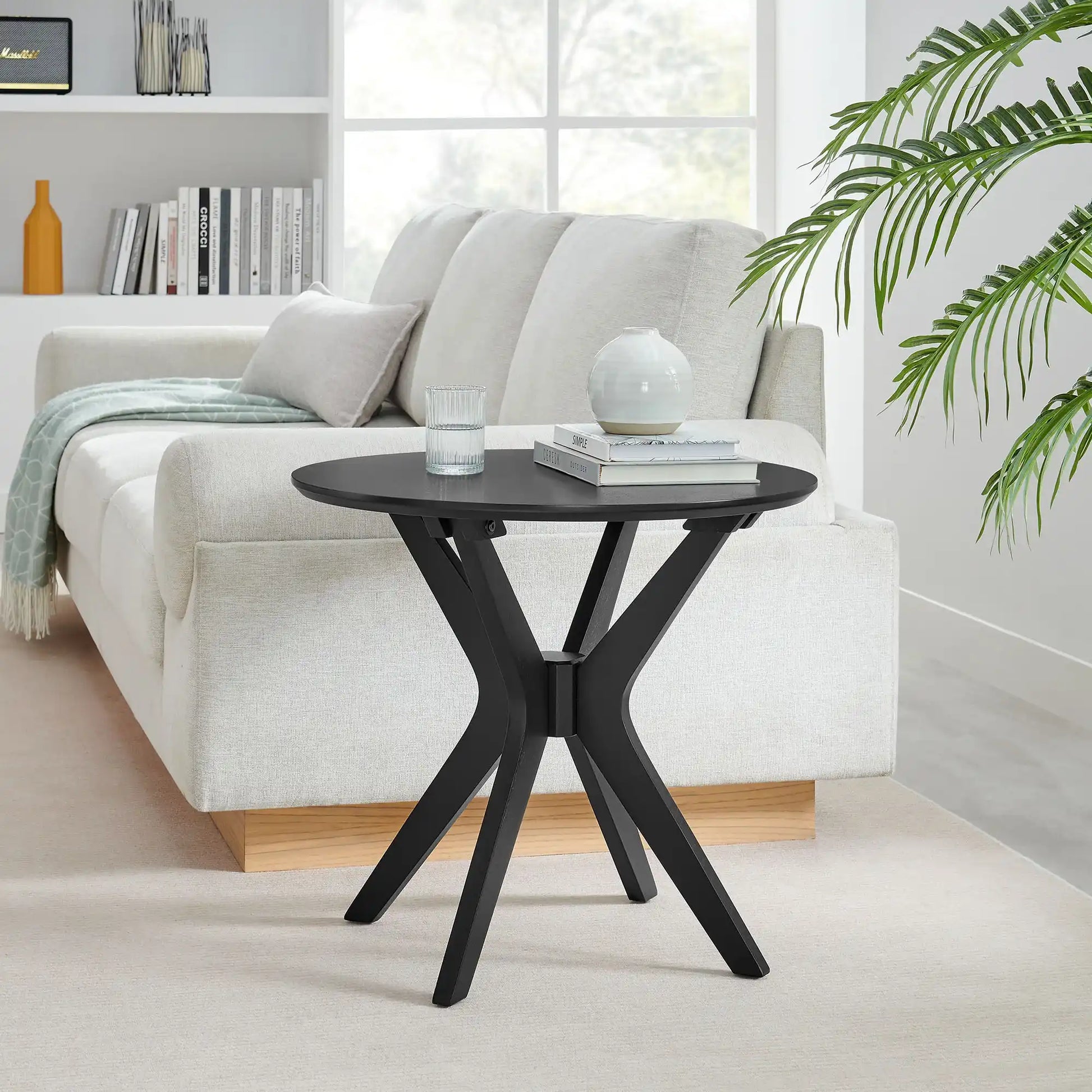 Crossroads 24� Round Wood Side Table by Modway - Best Buy Furniture