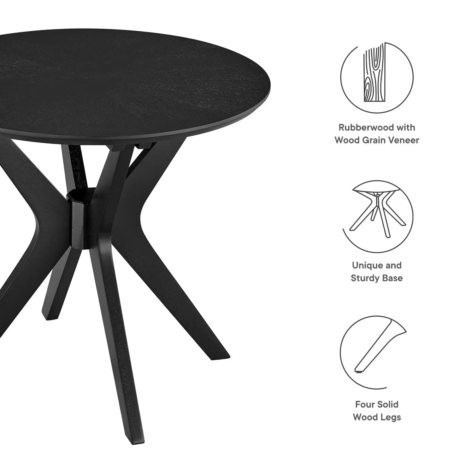 Crossroads 24� Round Wood Side Table by Modway - Best Buy Furniture