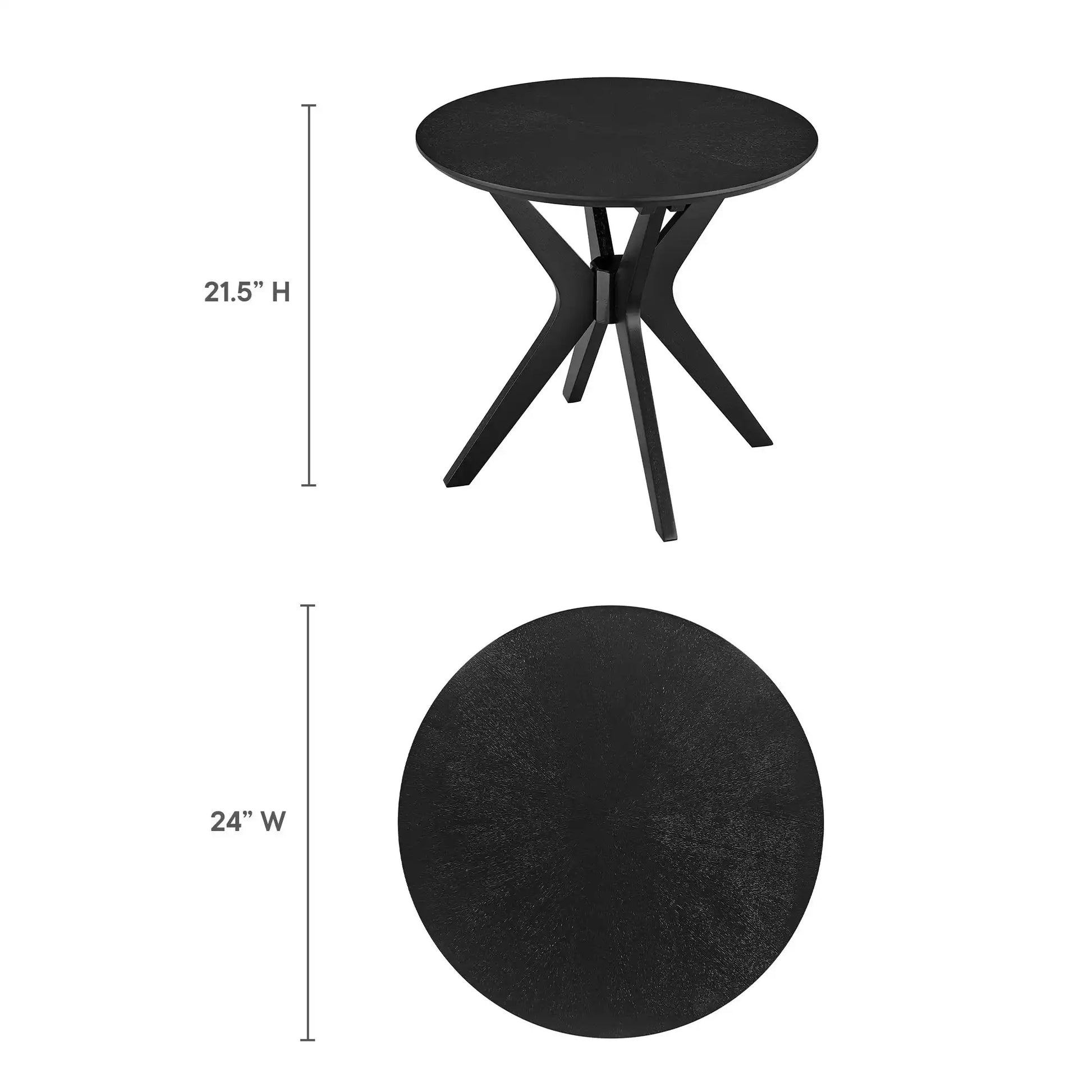 Crossroads 24� Round Wood Side Table by Modway - Best Buy Furniture