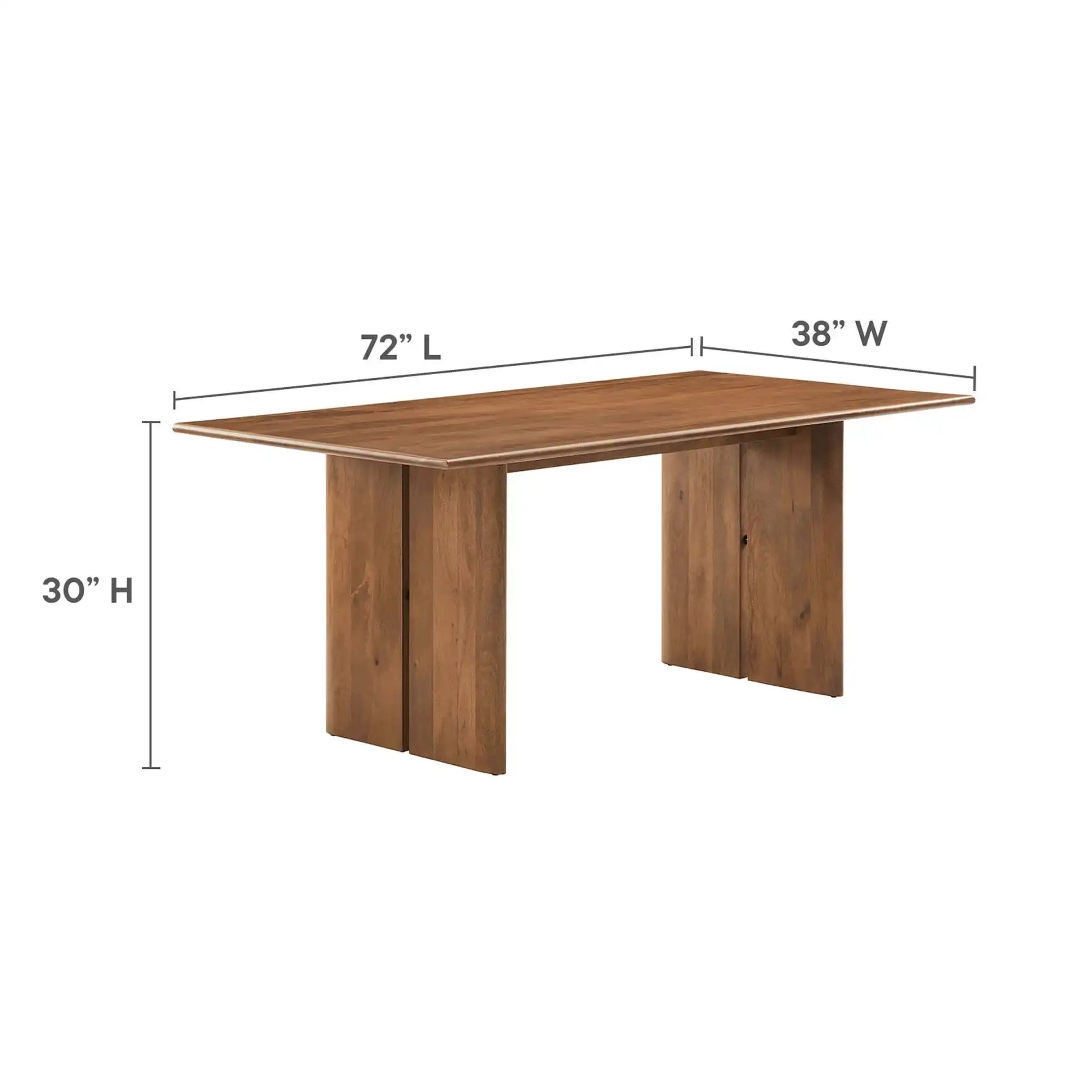 Amistad 72" Wood Dining Table and Bench Set by Modway - Best Buy Furniture