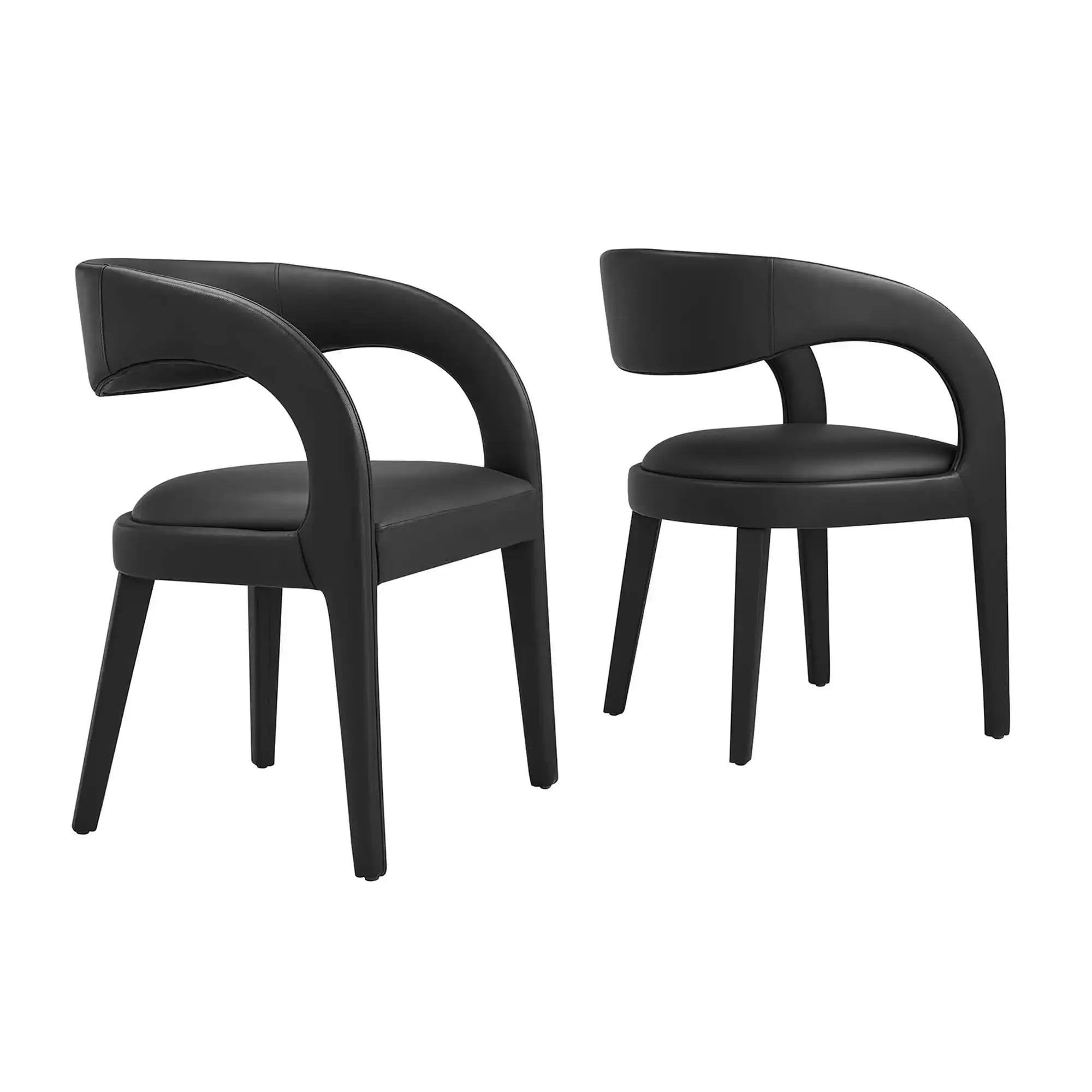 Pinnacle Vegan Leather Dining Chair Set of 2 by Modway - Best Buy Furniture