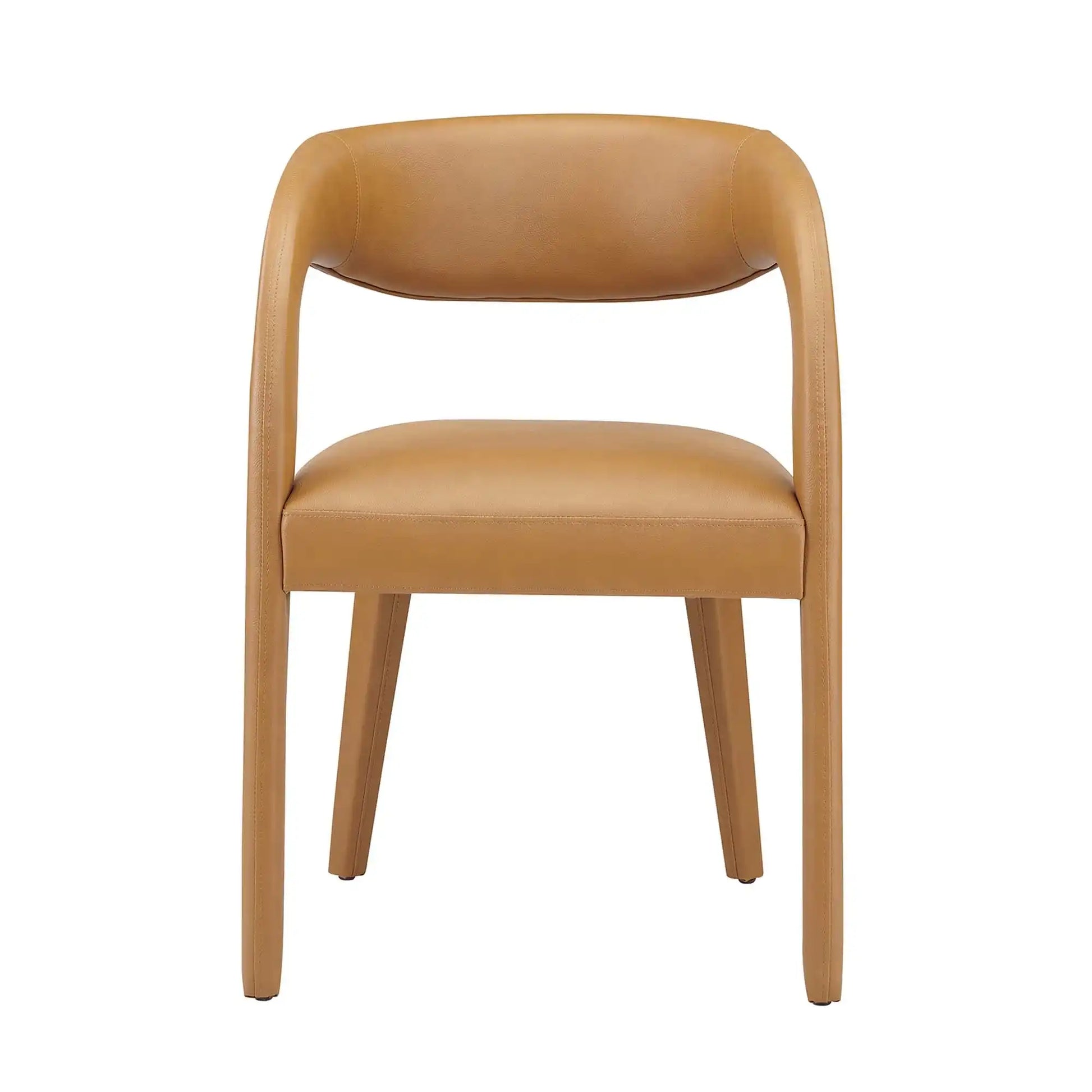 Pinnacle Vegan Leather Dining Chair Set of 2 by Modway - Best Buy Furniture