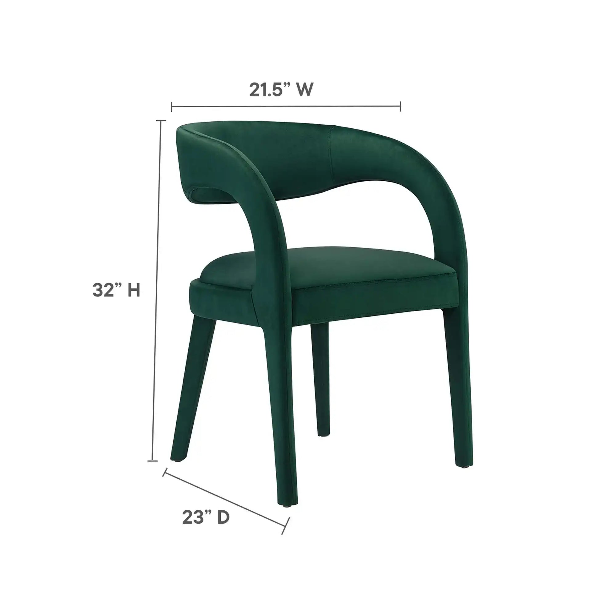 Pinnacle Performance Velvet Dining Chair Set of 2 by Modway - Best Buy Furniture