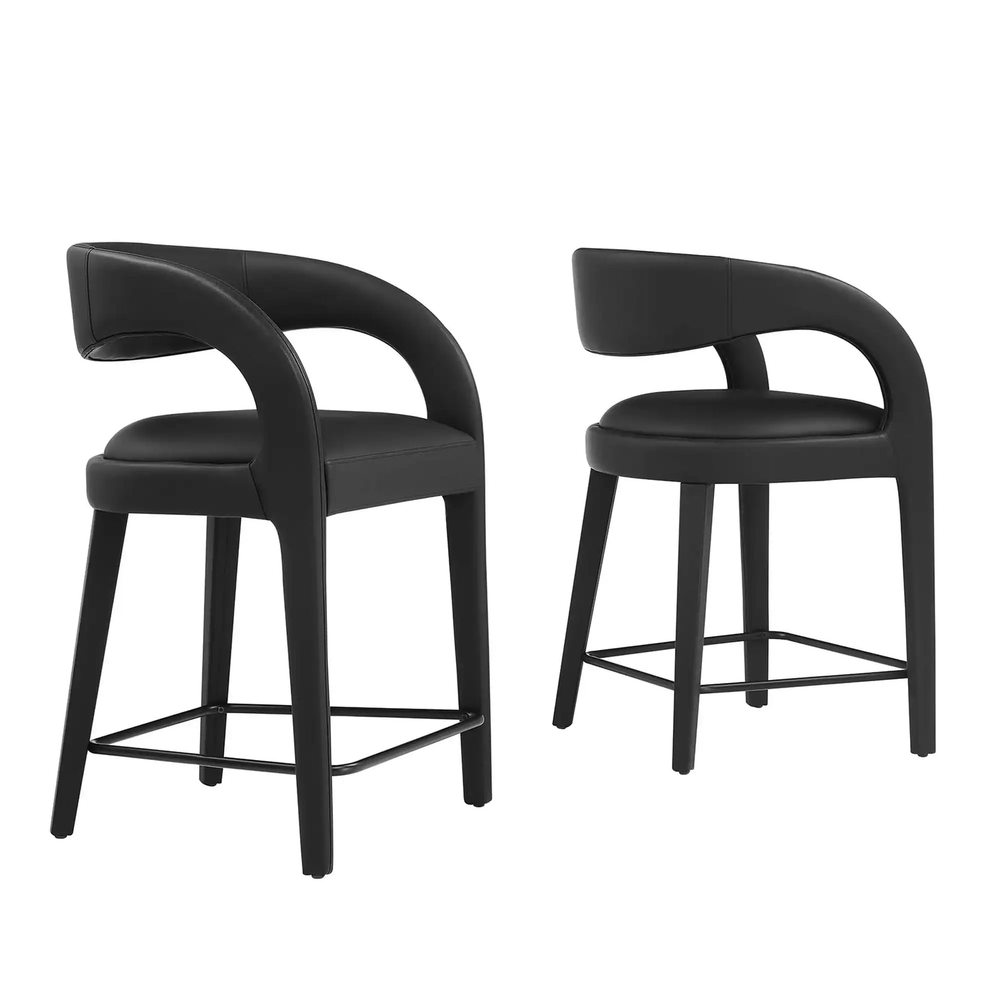 Pinnacle Vegan Leather Counter Stool Set of 2 by Modway - Best Buy Furniture