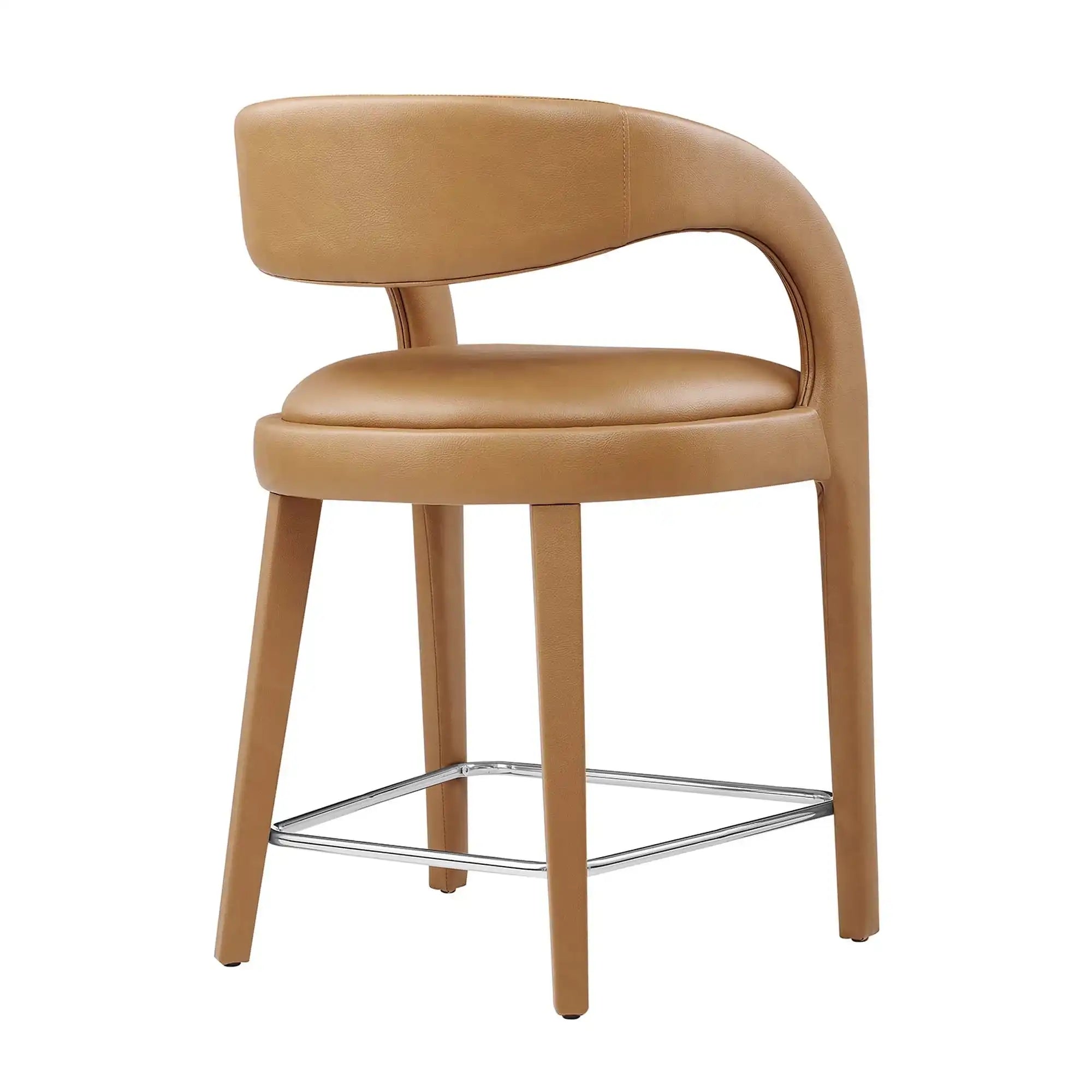 Pinnacle Vegan Leather Counter Stool Set of 2 by Modway - Best Buy Furniture