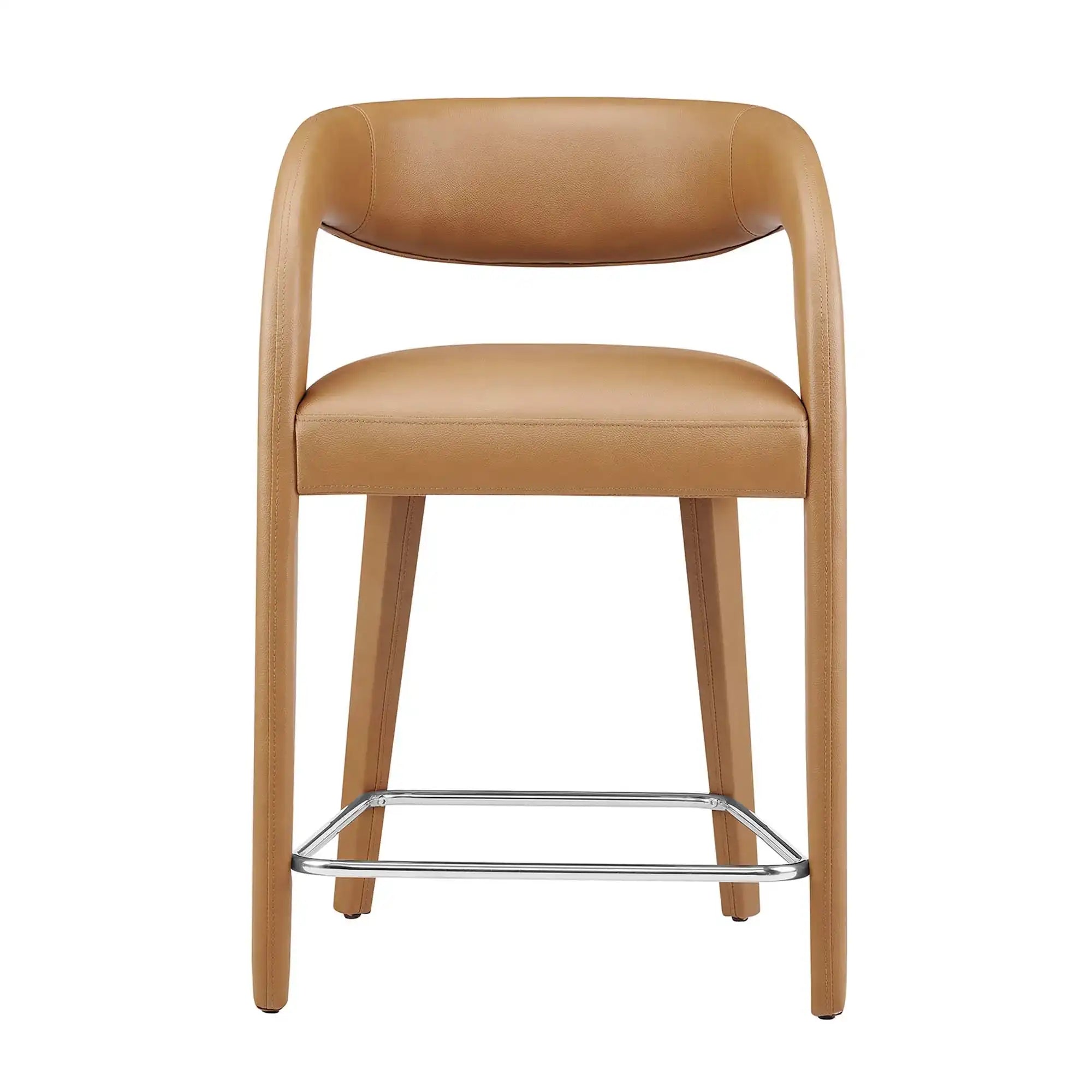 Pinnacle Vegan Leather Counter Stool Set of 2 by Modway - Best Buy Furniture