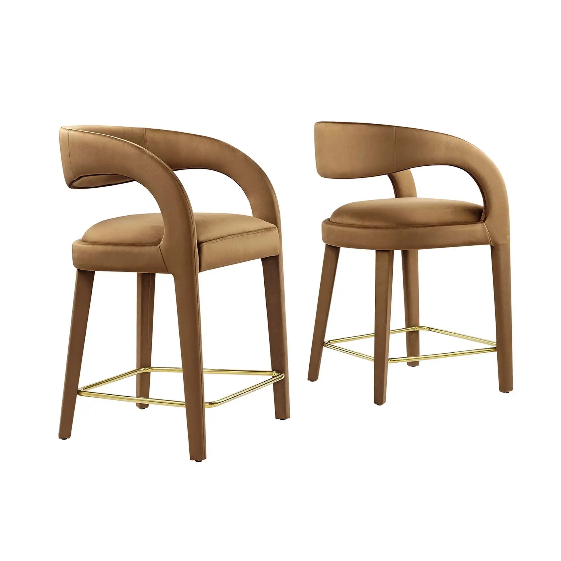 Pinnacle Performance Velvet Counter Stool Set of 2 by Modway - Best Buy Furniture