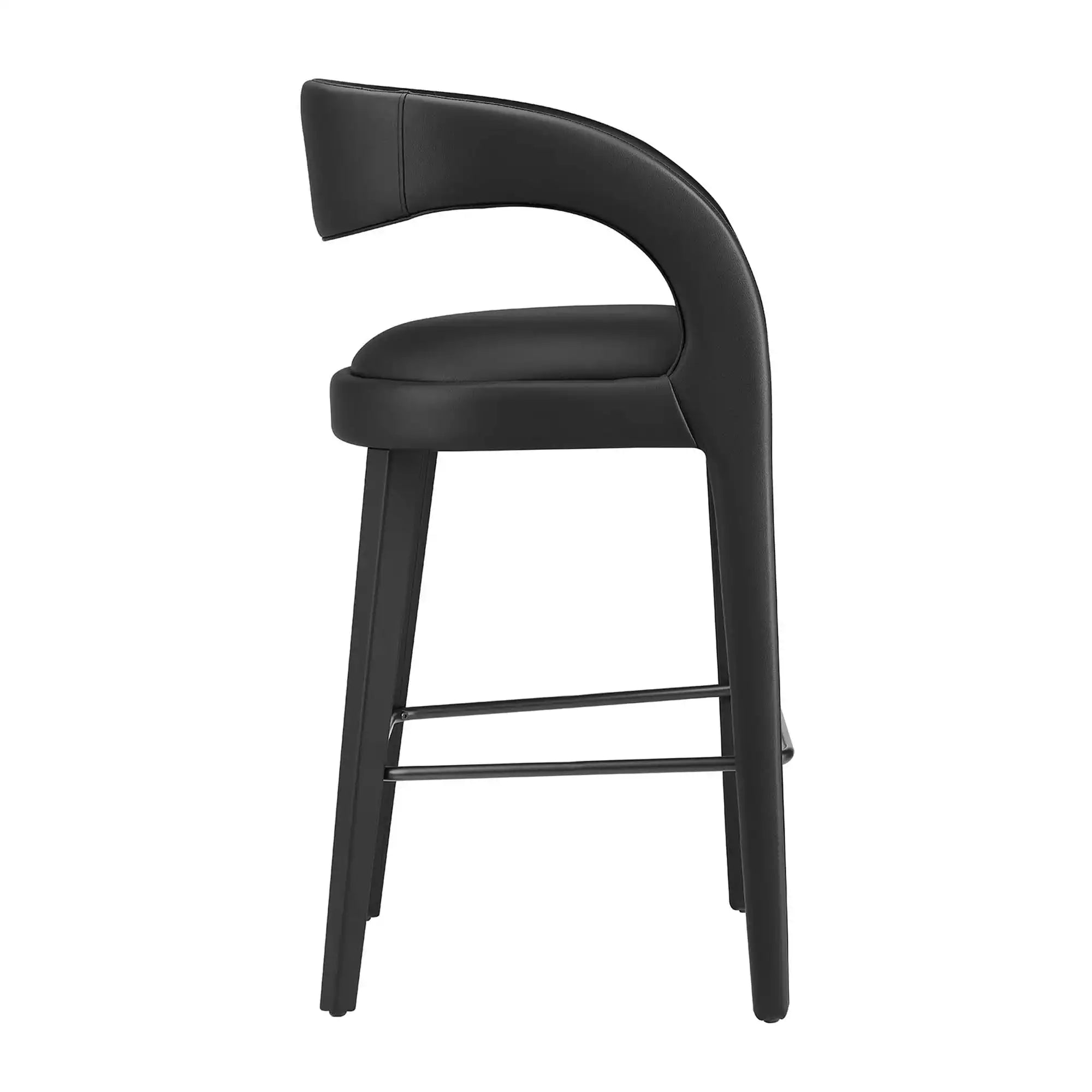 Pinnacle Vegan Leather Bar Stool Set of 2 by Modway - Best Buy Furniture
