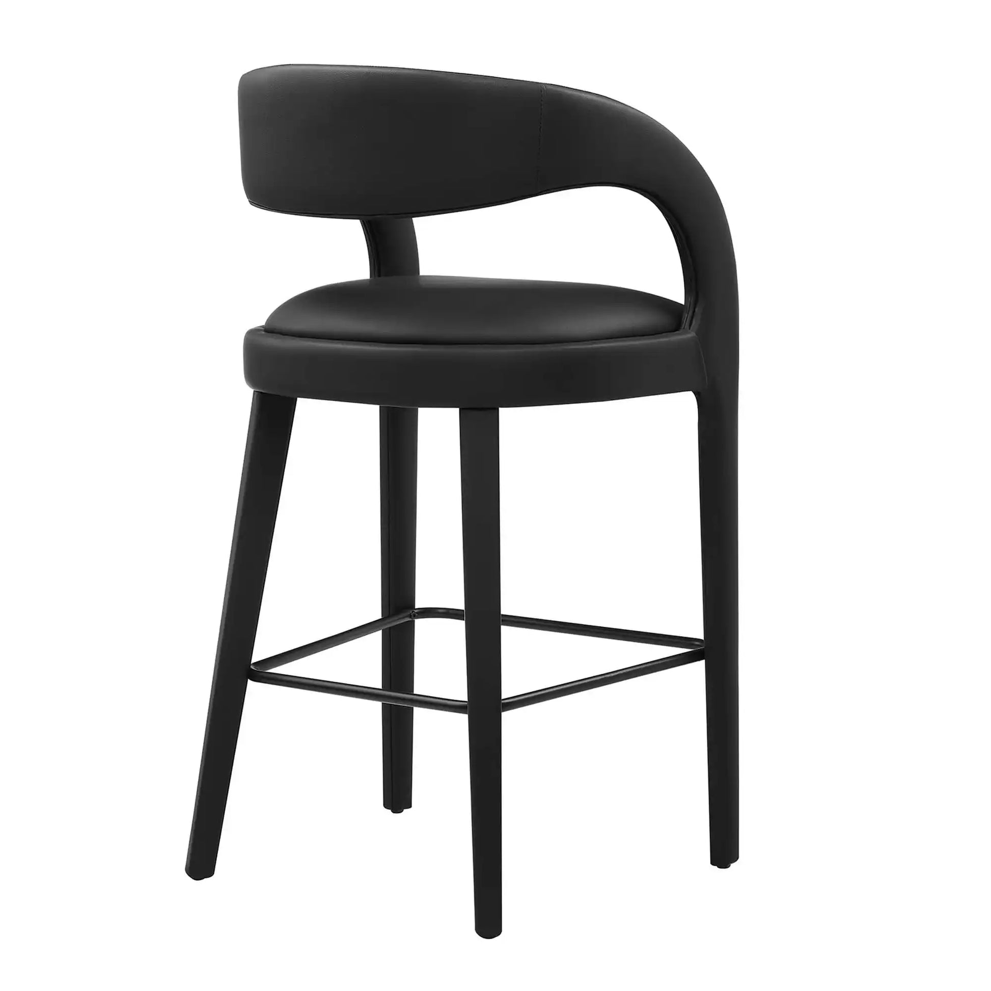 Pinnacle Vegan Leather Bar Stool Set of 2 by Modway - Best Buy Furniture