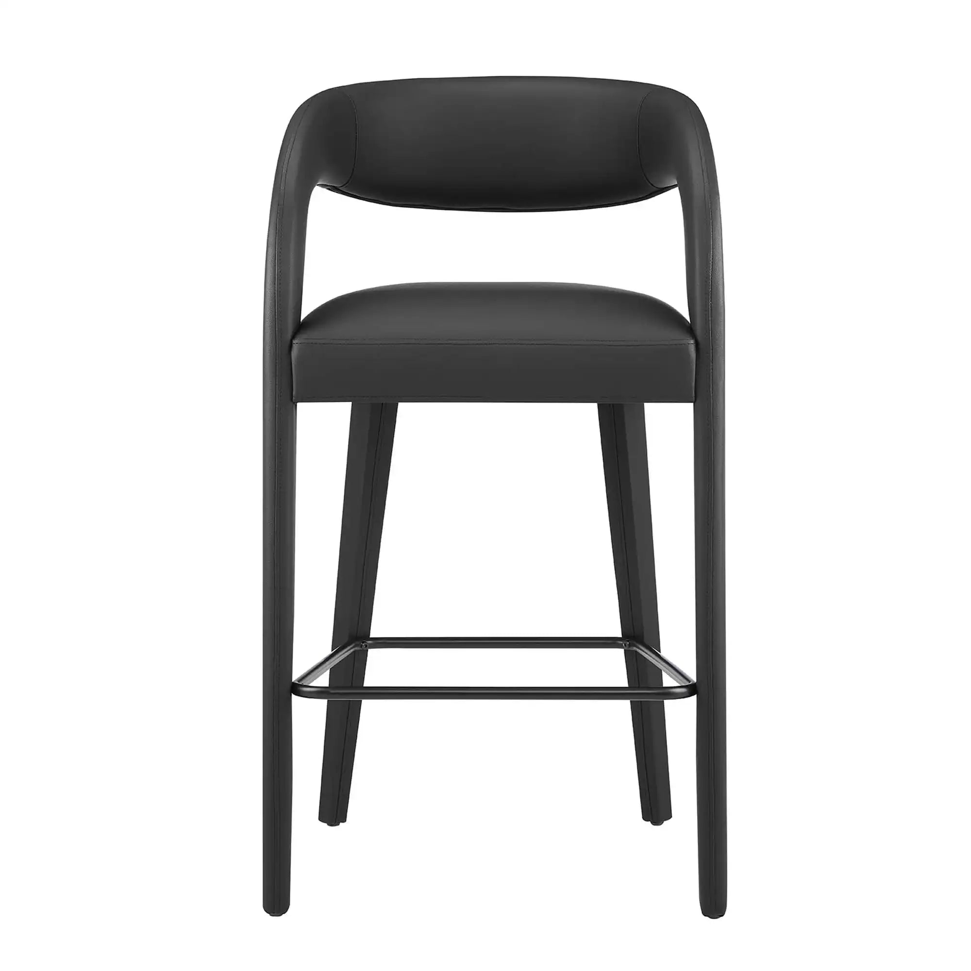 Pinnacle Vegan Leather Bar Stool Set of 2 by Modway - Best Buy Furniture