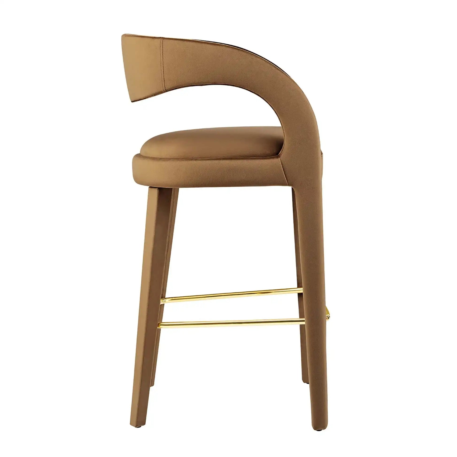 Pinnacle Performance Velvet Bar Stool Set of 2 by Modway - Best Buy Furniture