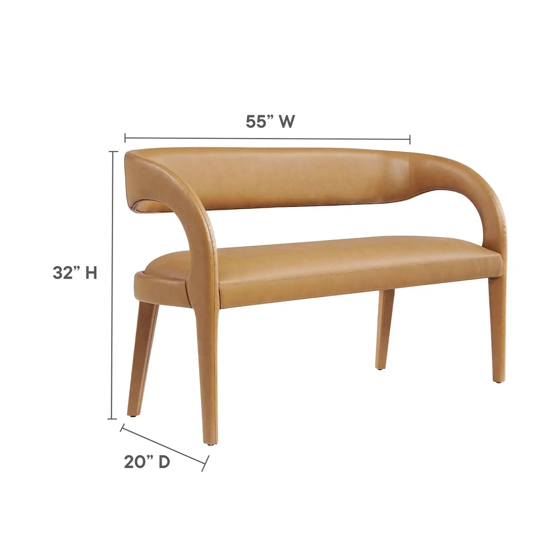 Pinnacle Vegan Leather Accent Bench by Modway - Best Buy Furniture