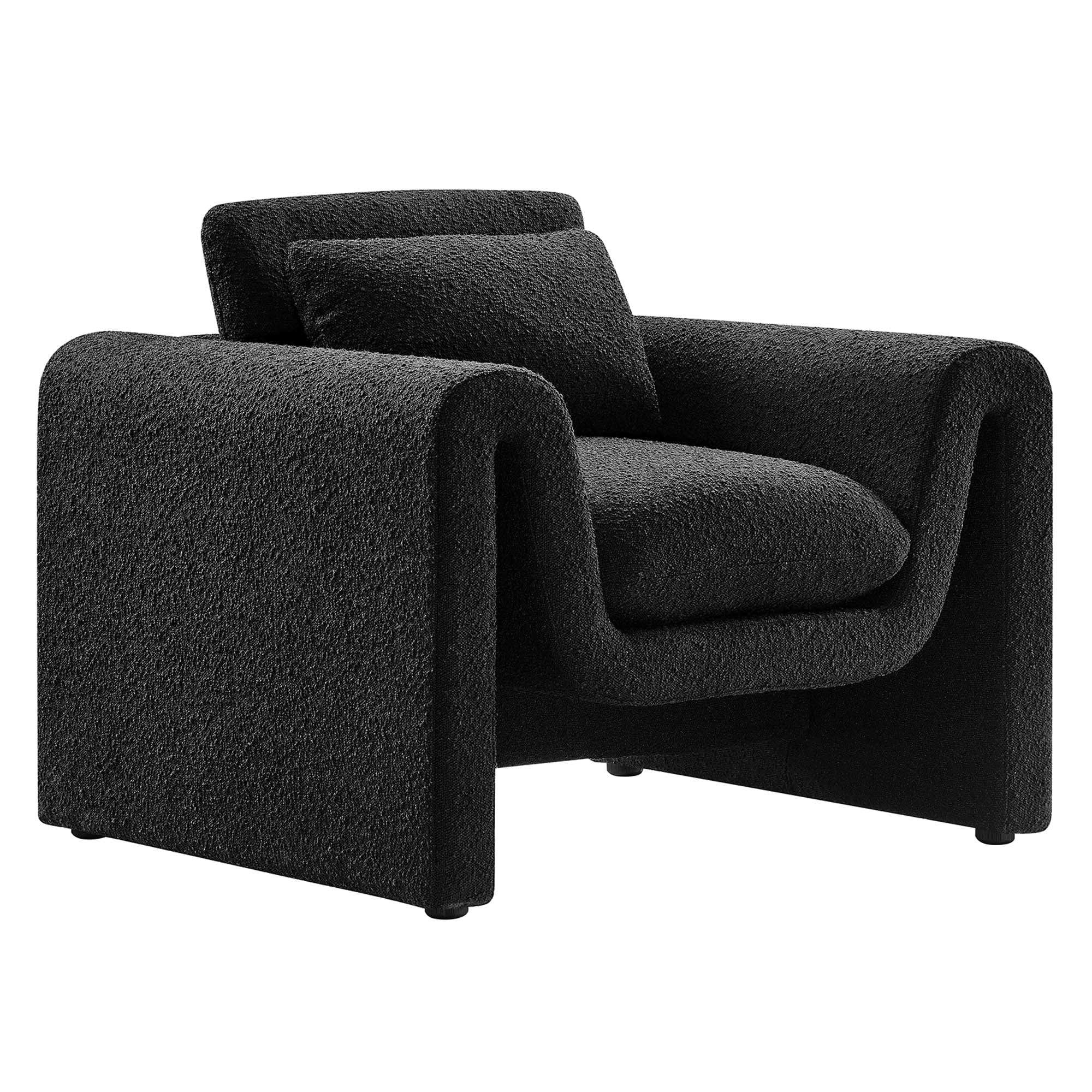 Waverly Boucle Upholstered Armchair by Modway - Best Buy Furniture