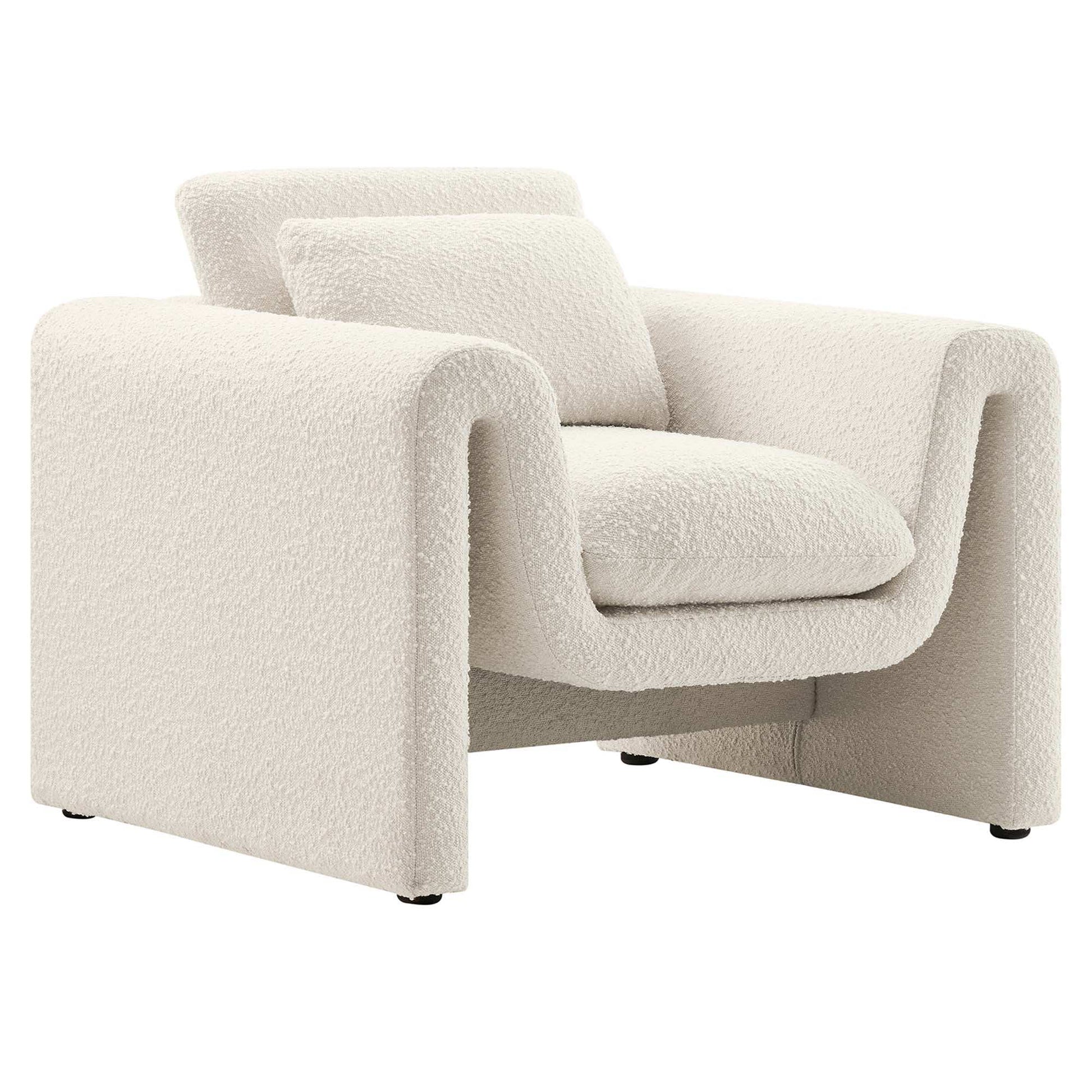 Waverly Boucle Upholstered Armchair by Modway - Best Buy Furniture