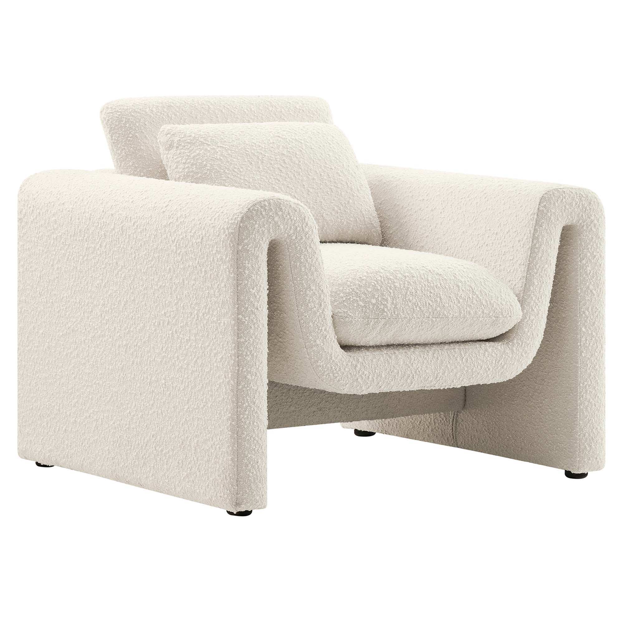 Waverly Boucle Upholstered Armchair by Modway - Best Buy Furniture