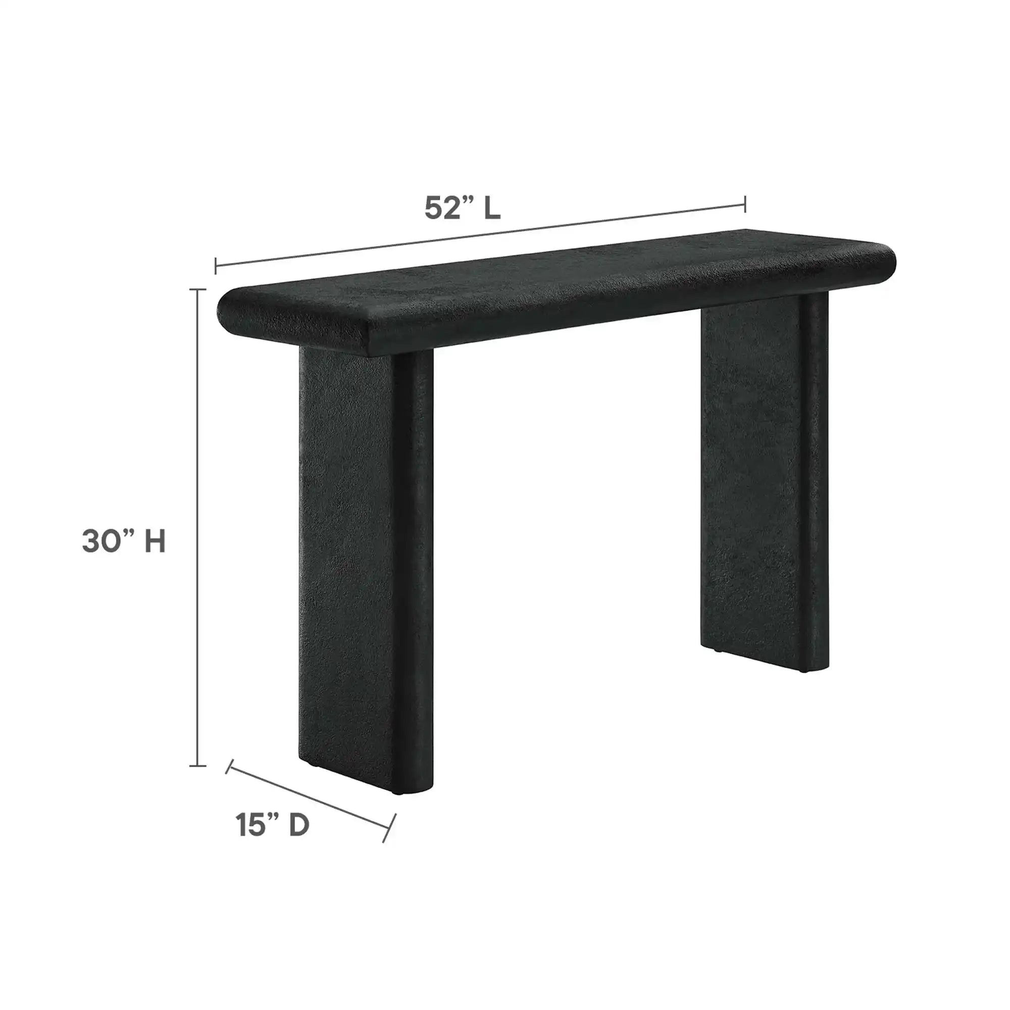 Relic Concrete Textured Console Table by Modway - Best Buy Furniture