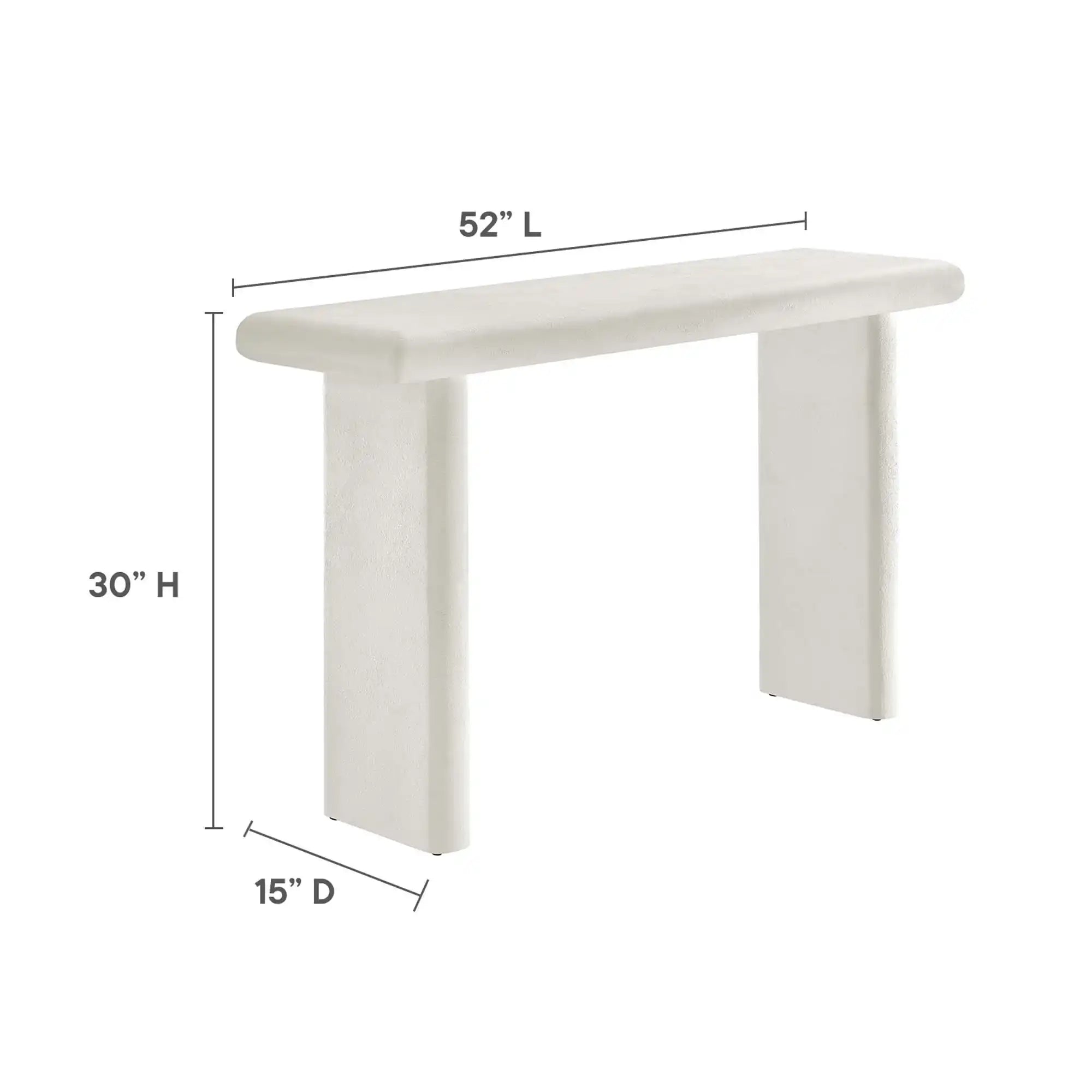 Relic Concrete Textured Console Table by Modway - Best Buy Furniture