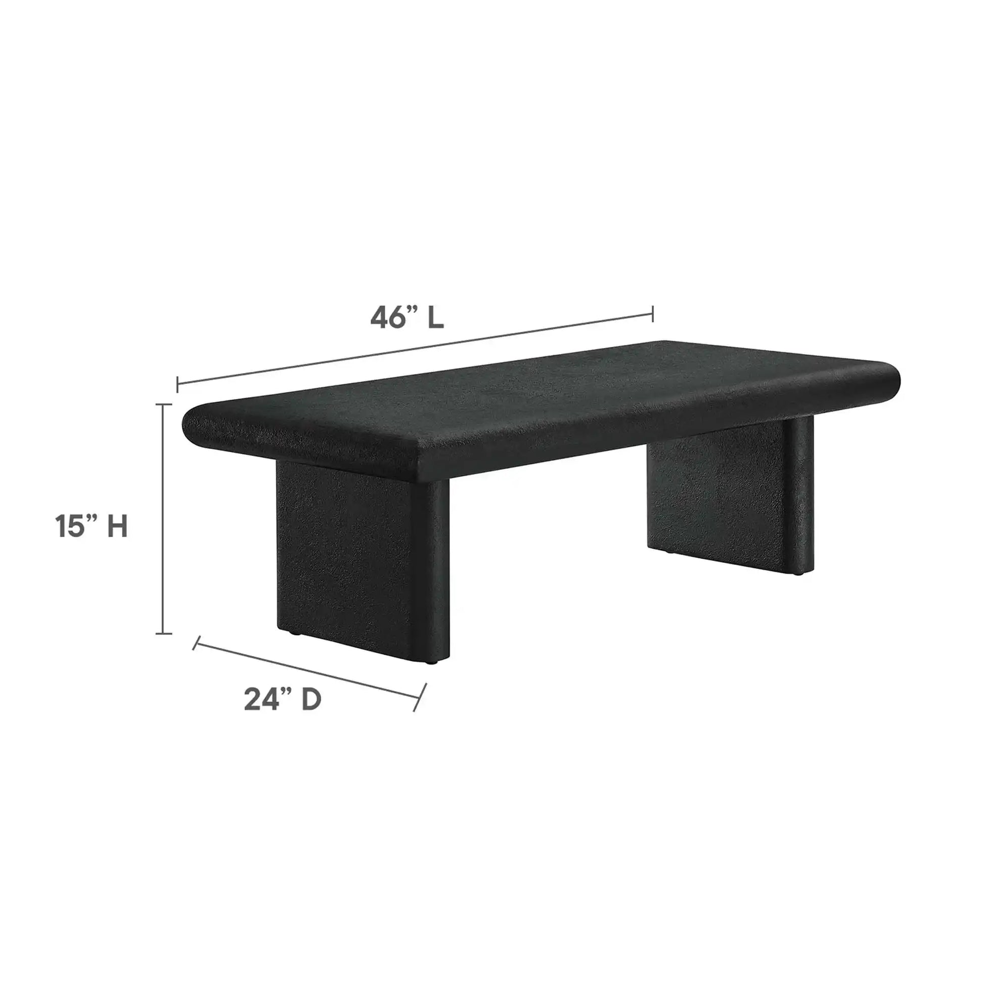 Relic Concrete Textured Coffee Table by Modway - Best Buy Furniture