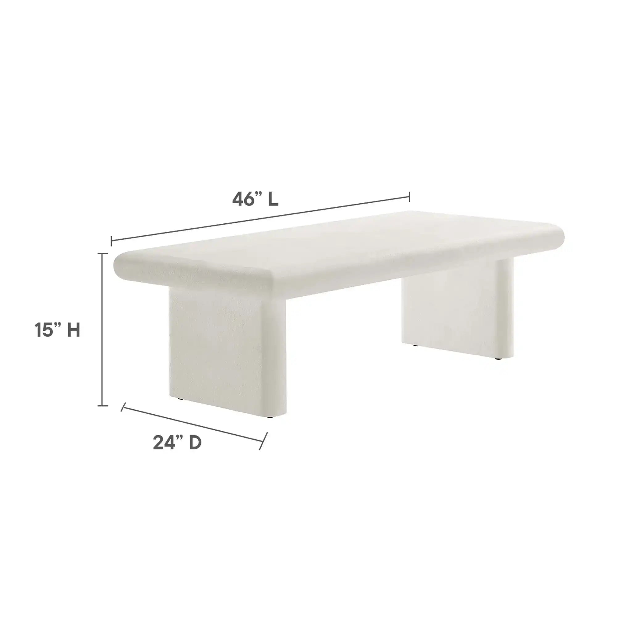 Relic Concrete Textured Coffee Table by Modway - Best Buy Furniture