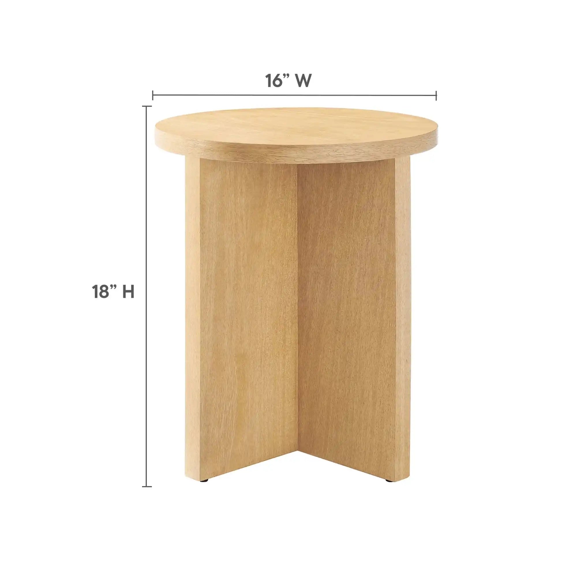 Silas Round Wood Side Table by Modway - Best Buy Furniture