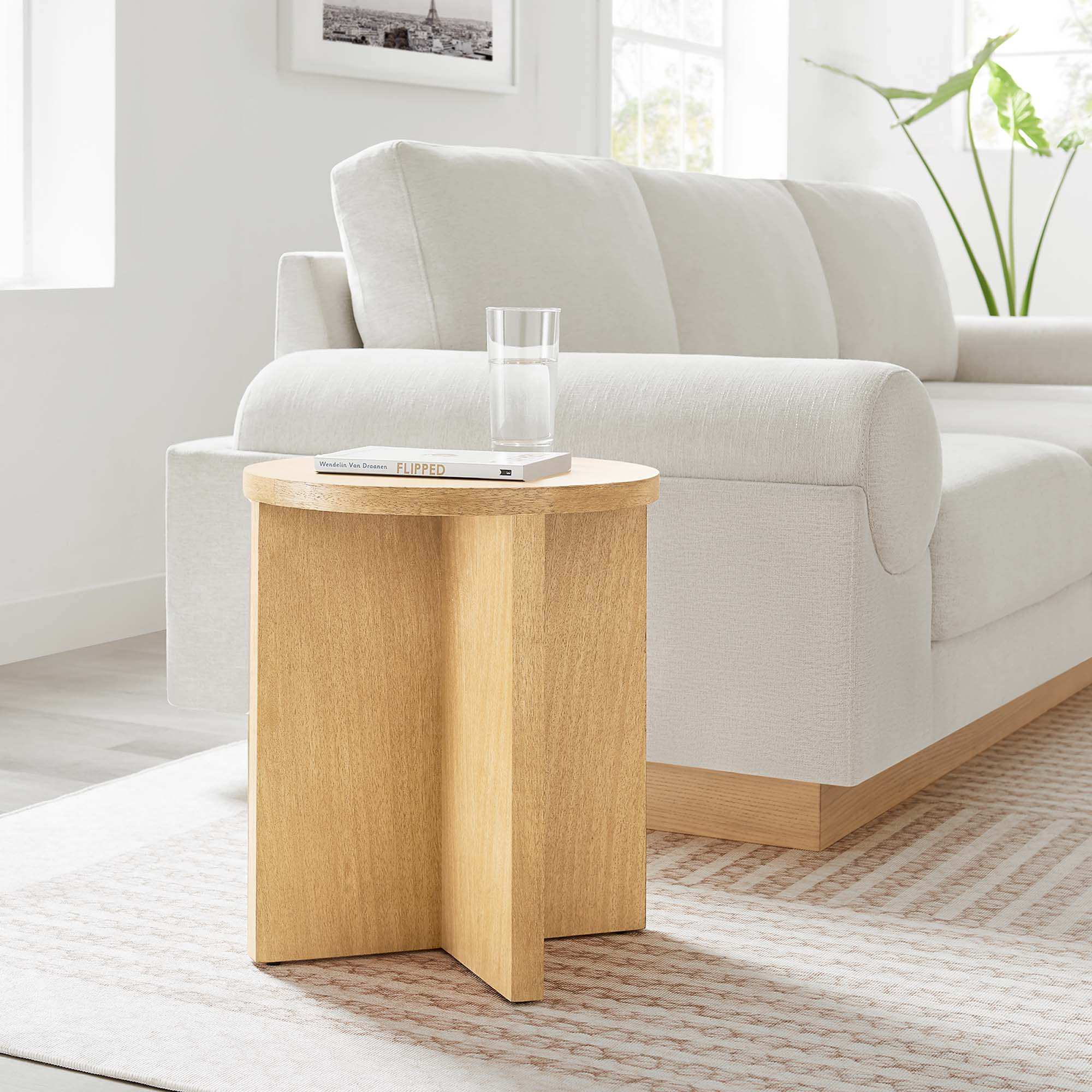 Silas Round Wood Side Table by Modway - Best Buy Furniture