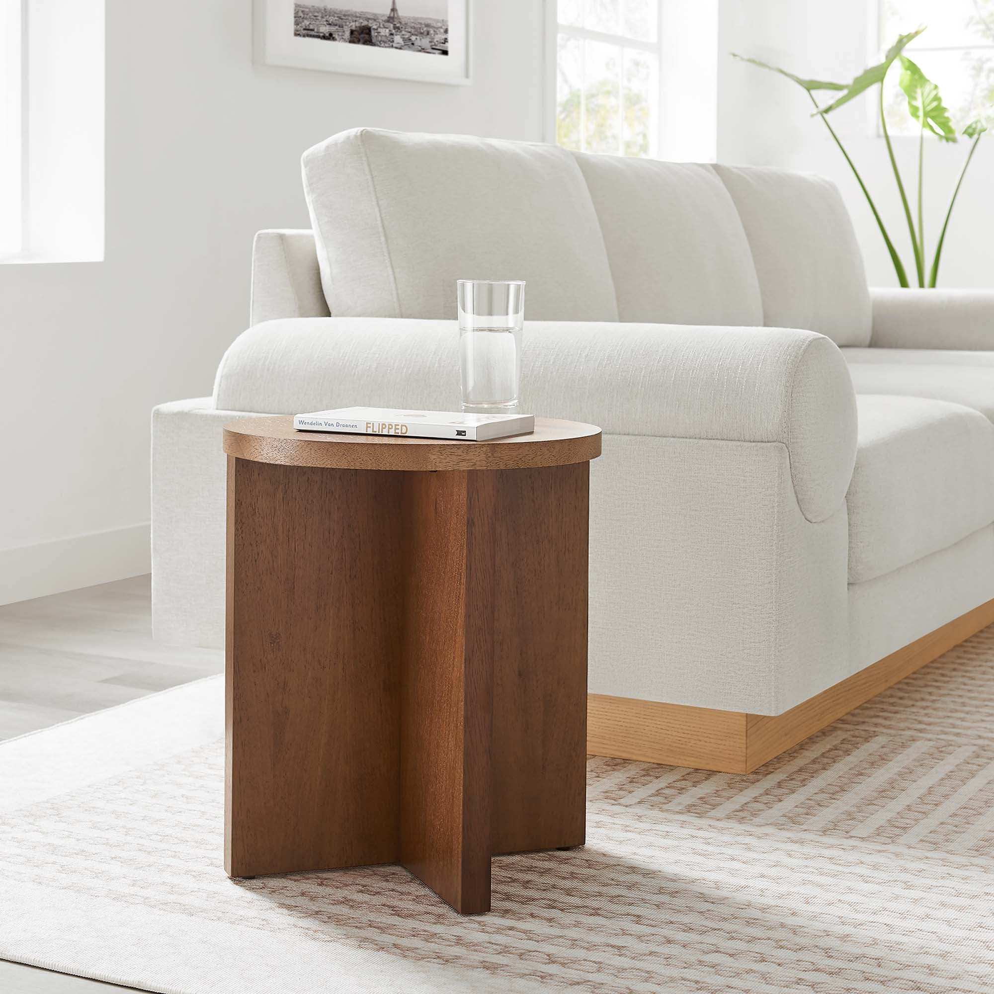 Silas Round Wood Side Table by Modway - Best Buy Furniture